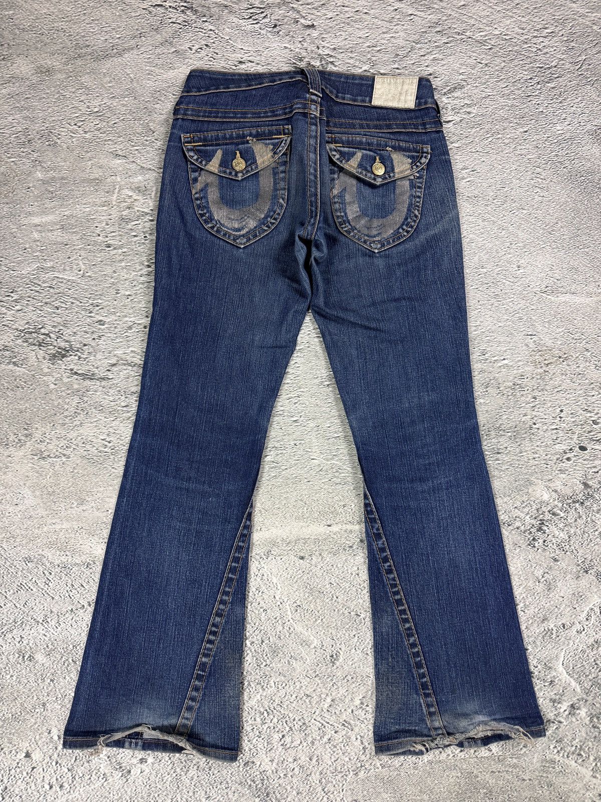 True Religion True Religion jeans Flared bootcut navy silver blue painted Size 27" / US 4 / IT 40 - 1 Thumbnail