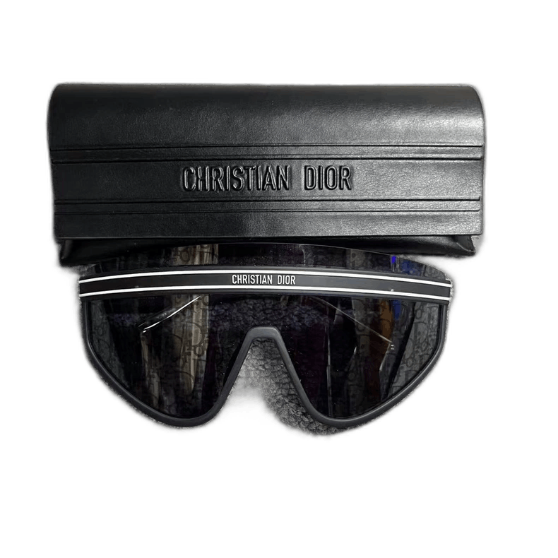 Dior Black Metal Frame Sunglasses with Box