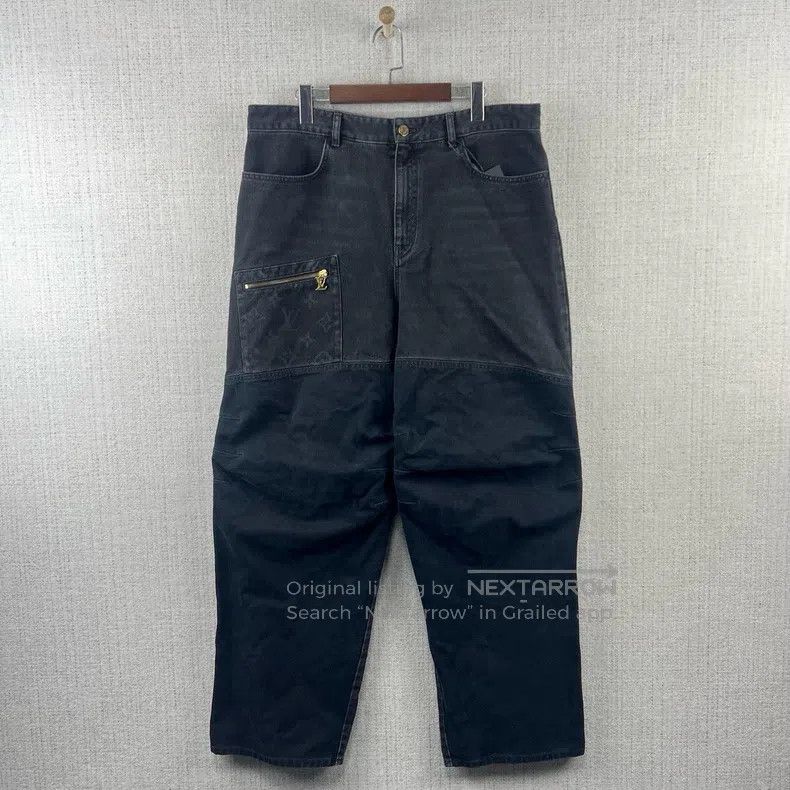 Louis Vuitton Louis Vuitton SS24 monogrammed pocket worn casual jeans Size US 36 / EU 52 - 1 Thumbnail
