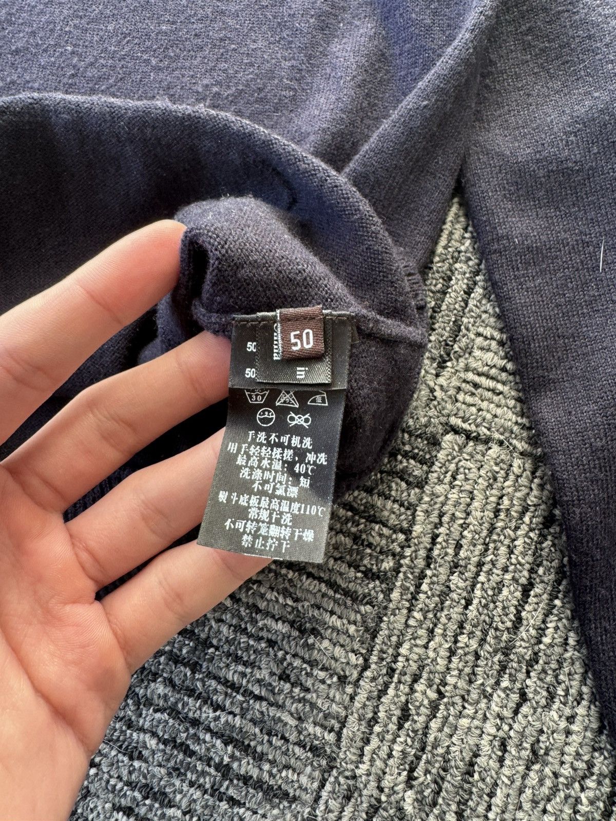 Z Zegna ZZegna mens cardigan blue wool Size US M / EU 48-50 / 2 - 9 Thumbnail