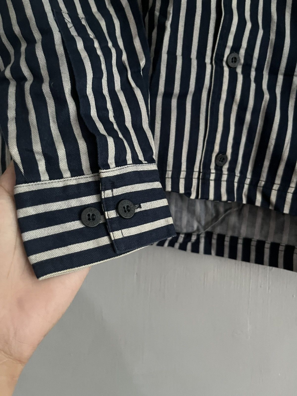 Pelle Pelle Pelle pelle Pinstriped Button Up Shirt Size US S / EU 44-46 / 1 - 4 Thumbnail