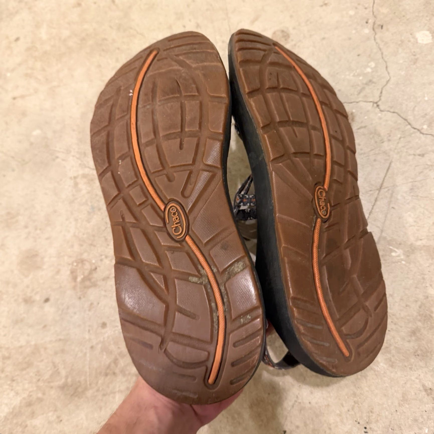 Chaco Chaco ZX/2 Womens Sandal Strappy 9 Creed Golden Gray Orange Multicolor Ankle Adjustable Strap Classic Size US 7 / IT 37 - 4 Thumbnail