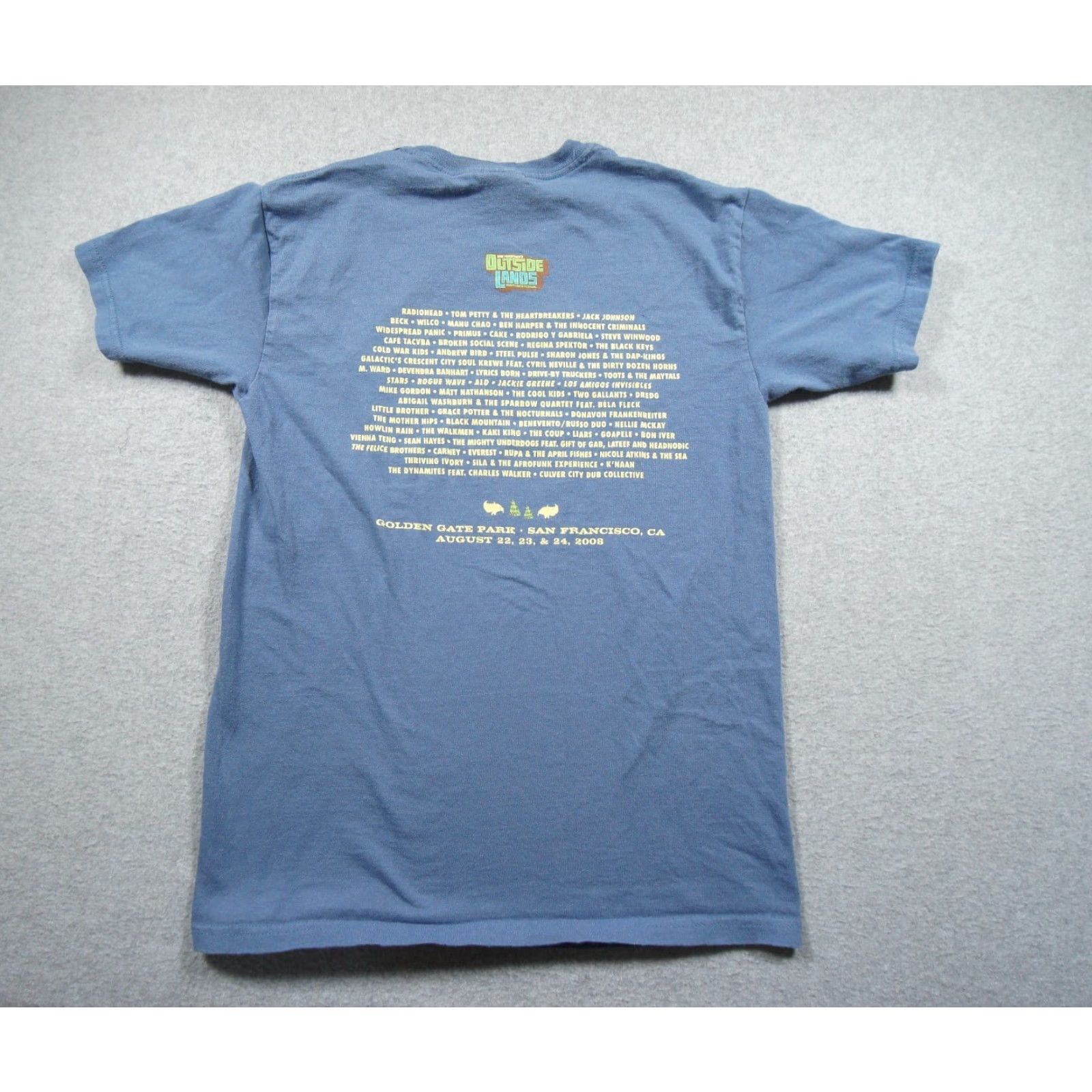 Gildan Vintage Outside Lands Shirt Mens Small Blue Concert Tee 2008 Y2K San Francisco Size US S / EU 44-46 / 1 - 3 Thumbnail