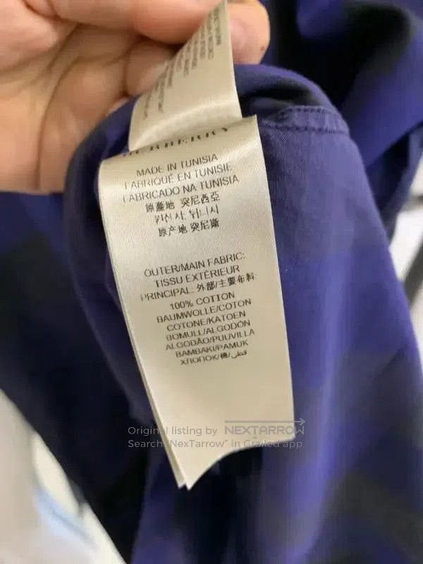 Burberry Burberry Short Sleeve Cotton Shirt for Men. Size US S / EU 44-46 / 1 - 6 Thumbnail