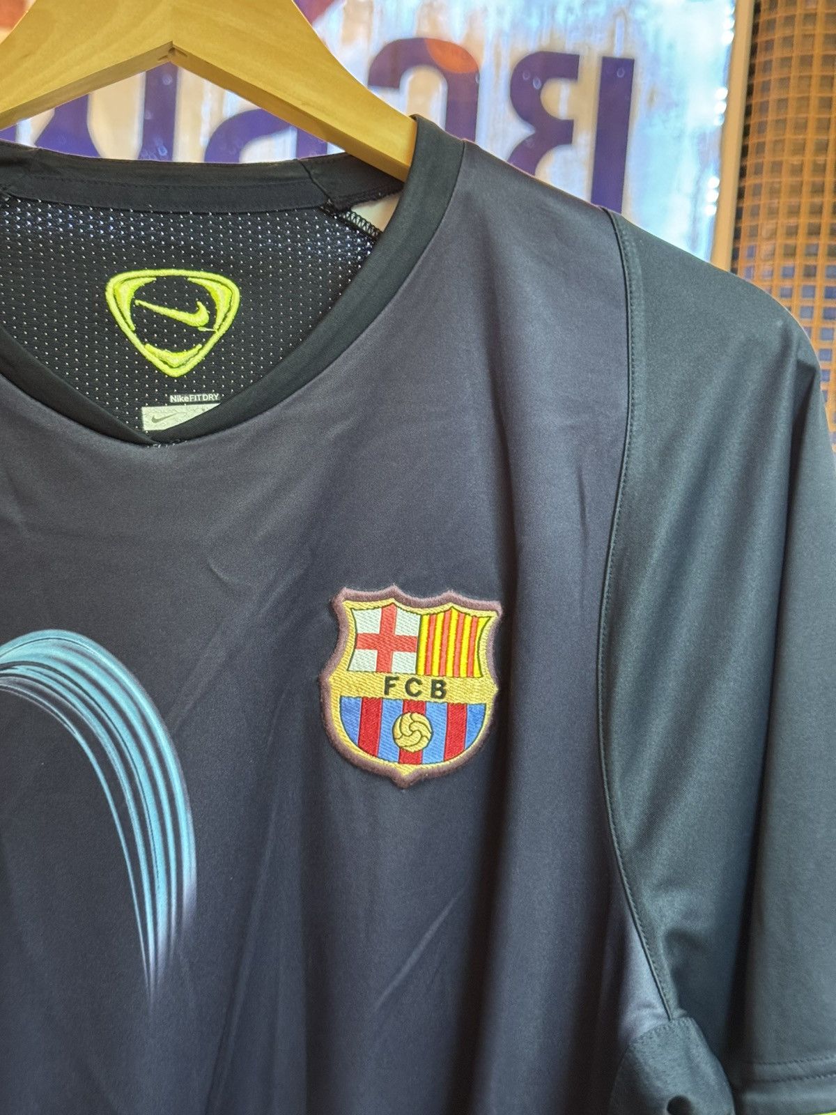 Nike Vintage FC Barcelona 2008-09 Nike Total 90 Training Jersey Size US L / EU 52-54 / 3 - 2 Thumbnail