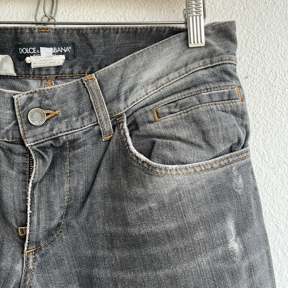 Dolce & Gabbana Vintage 1980s Distressed DOLCE & GABBANA Denim Jeans Size US 33 - 8 Thumbnail