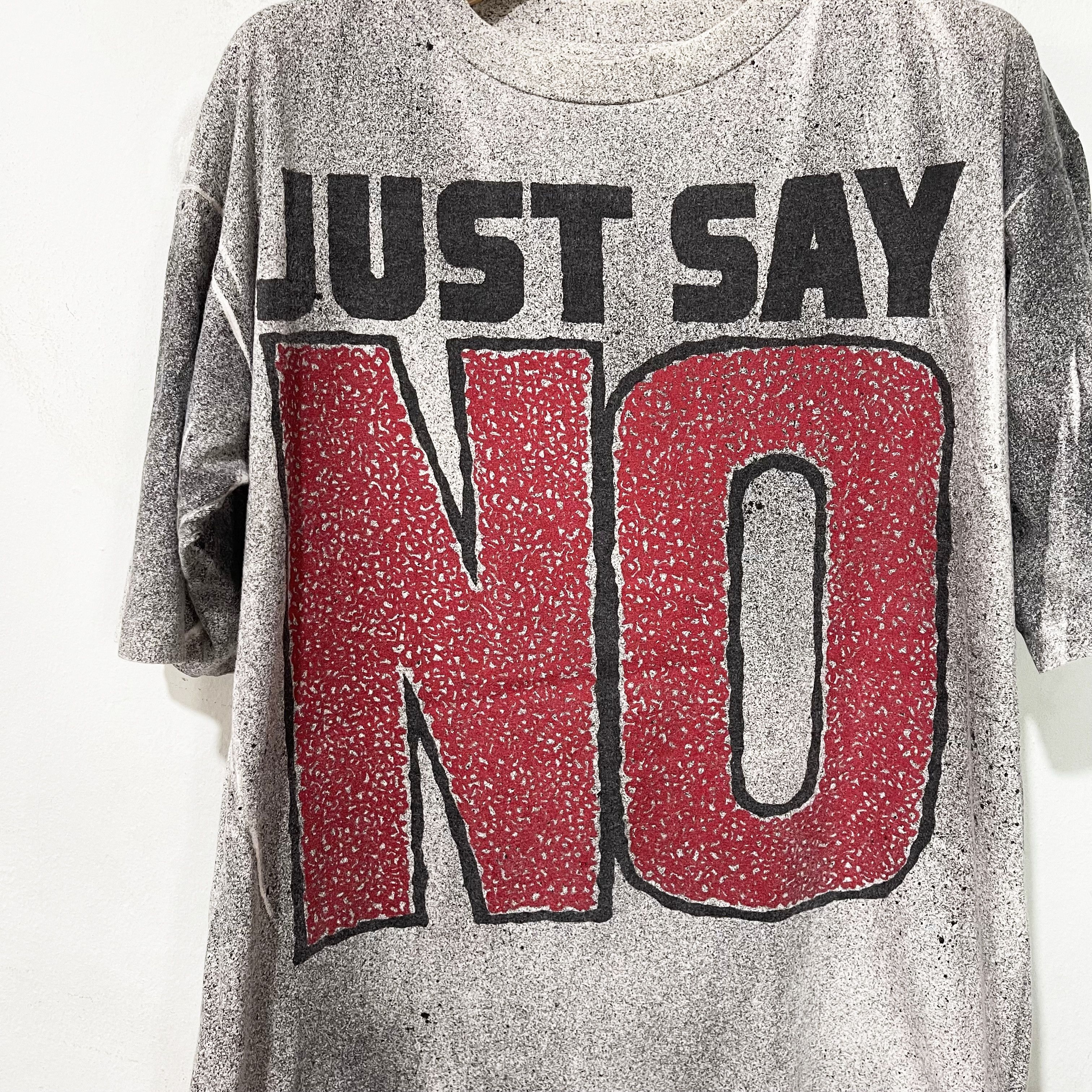 Vintage Vintage 90s Just Say No Shirt Size US XL / EU 56 / 4 - 2 Thumbnail