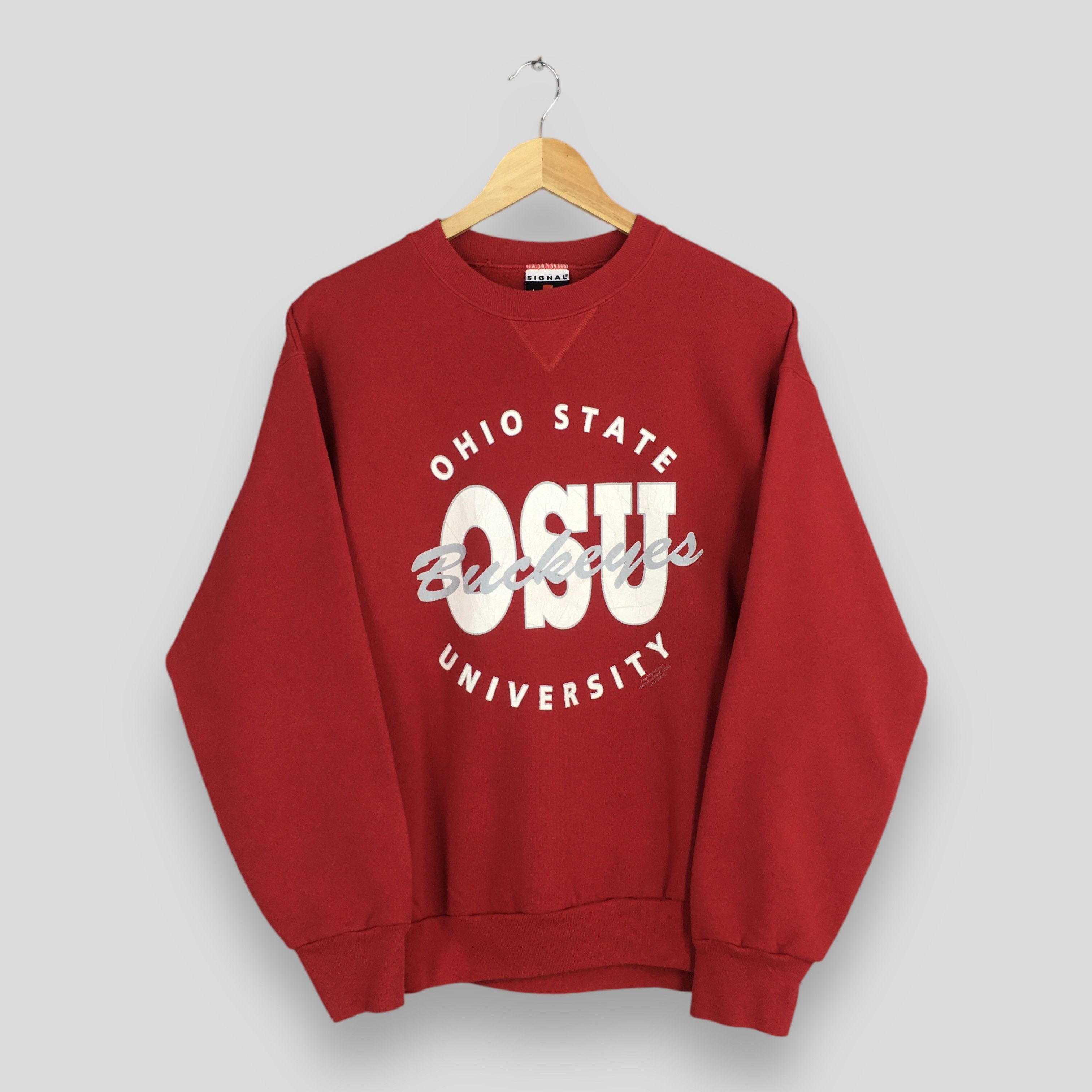 Vintage Ohio State University Red Sweatshirt Large