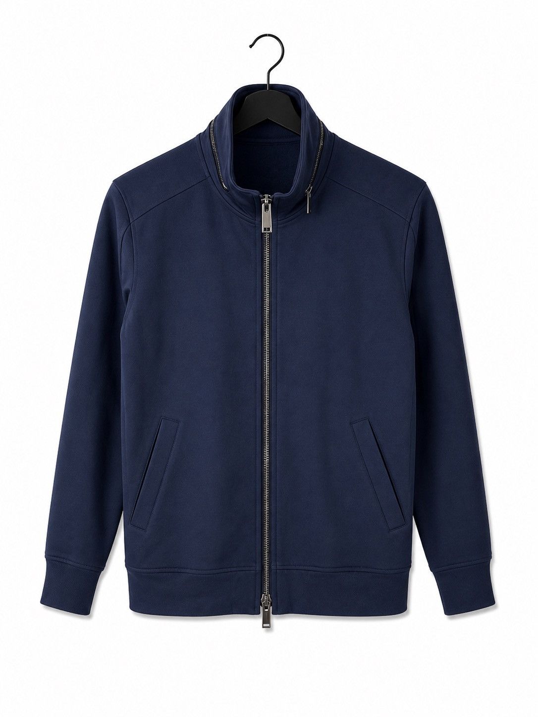 junhashimoto Vintage Jun Hashimoto Navy Track Double Zip Sweat Jacket Size US M / EU 48-50 / 2 - 1 Thumbnail
