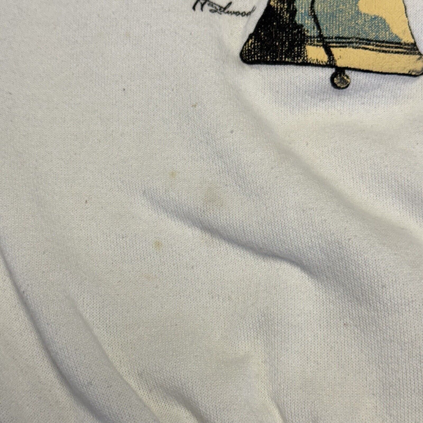 Vintage Vintage 90s American & Proud Sweatshirt Mens Large White Cre Size US L / EU 52-54 / 3 - 7 Thumbnail