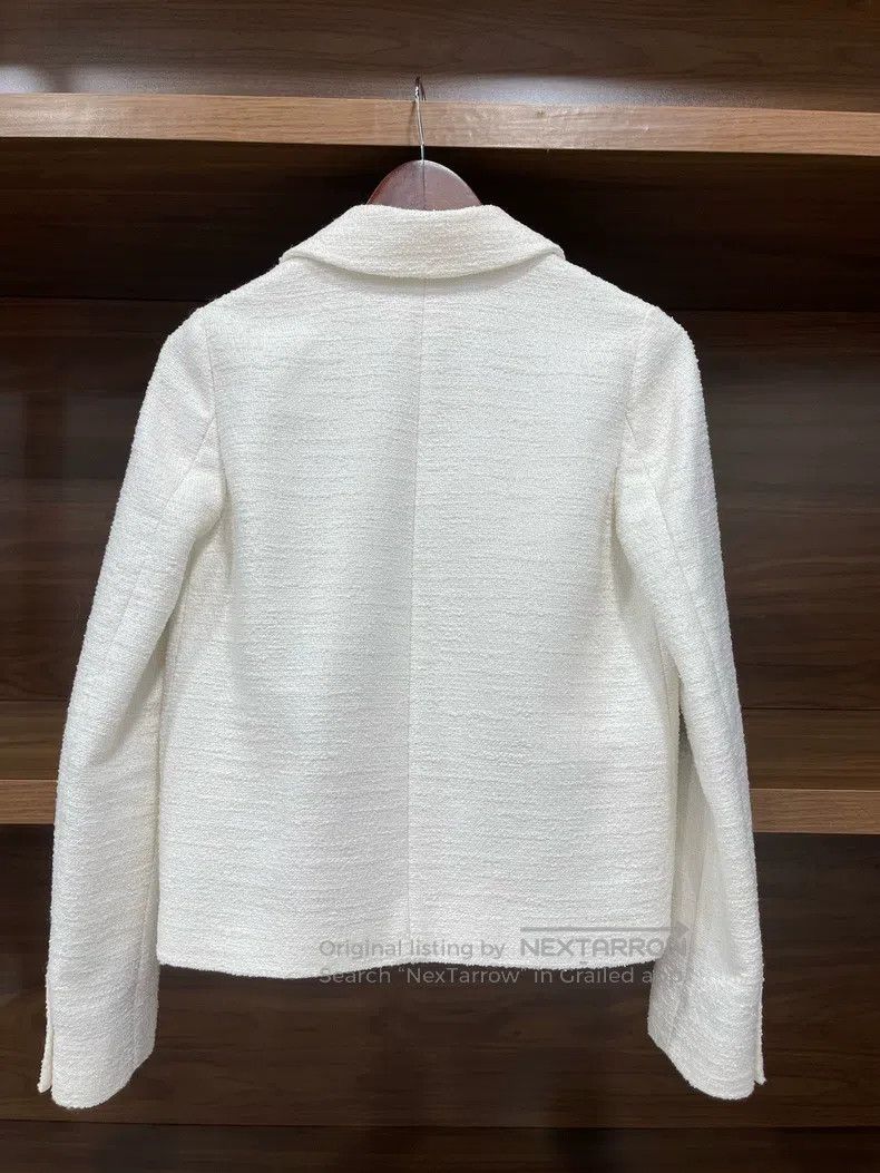 Valentino Valentino White tweed double-breasted coat Size XS / US 0-2 / IT 36-38 - 2 Thumbnail