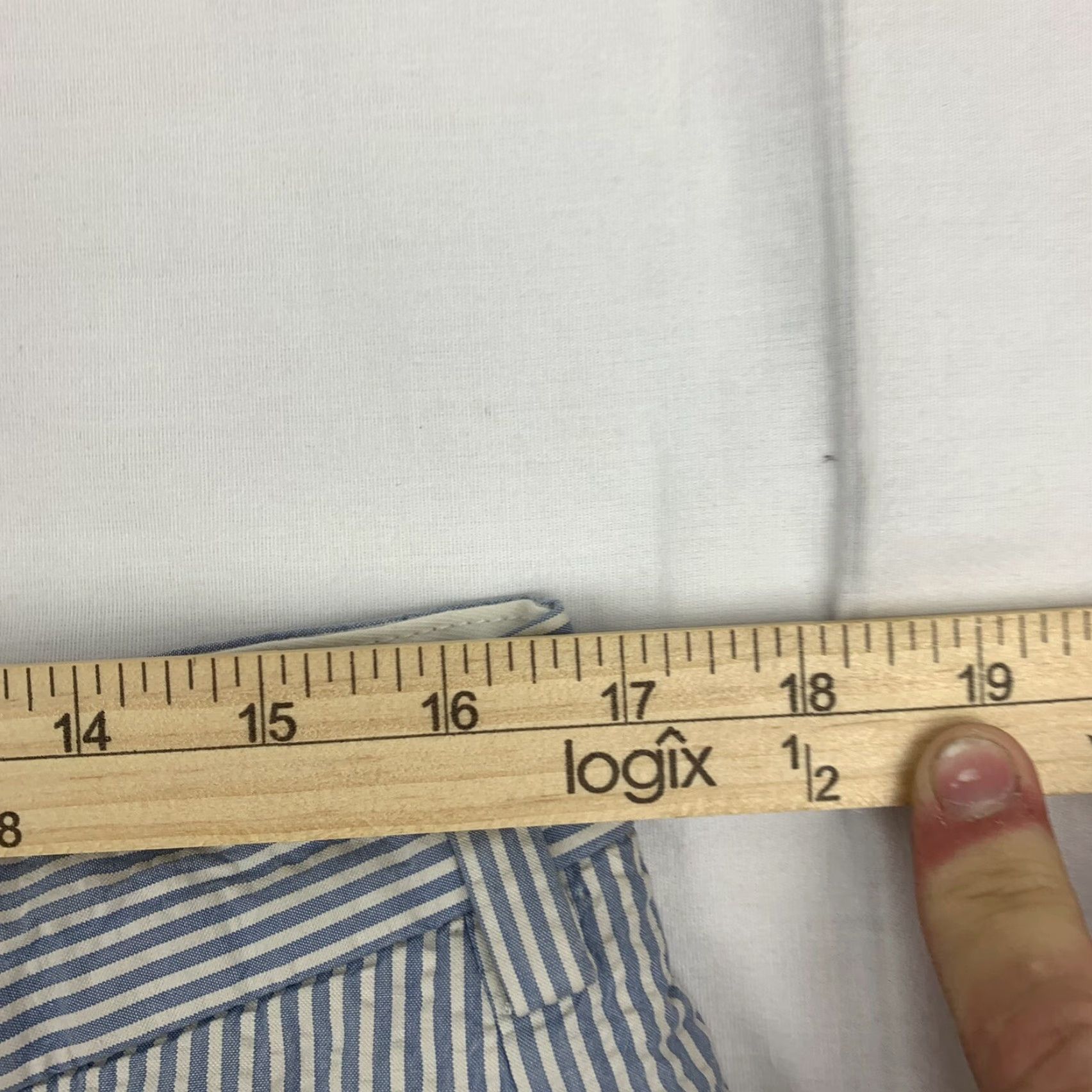 Polo Ralph Lauren VINTAGE Polo Ralph Lauren Pants Adult 36 Blue White Stripes Straight Leg 90s Y2K Mens Size US M / EU 48-50 / 2 - 7 Thumbnail
