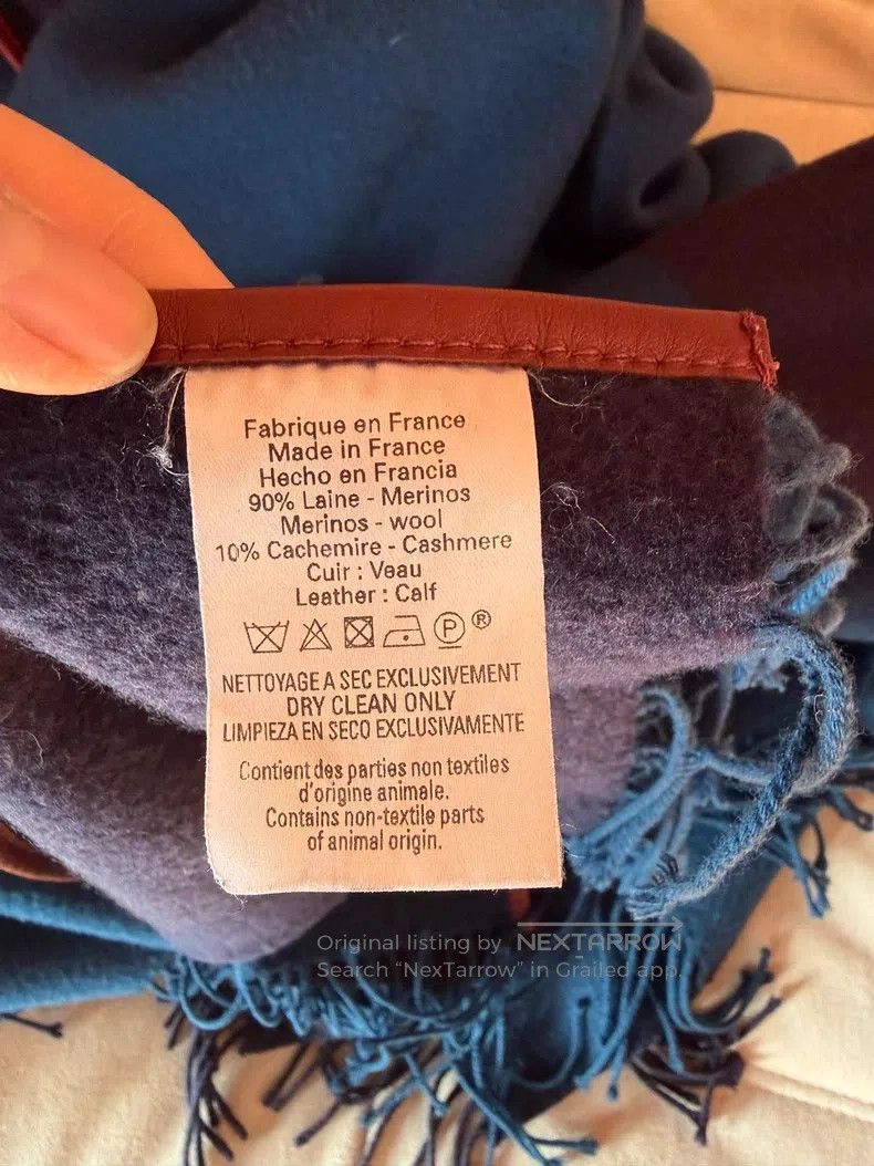 Hermes Hermes Cashmere cloak/shawl/poncho Size M / US 6-8 / IT 42-44 - 3 Thumbnail