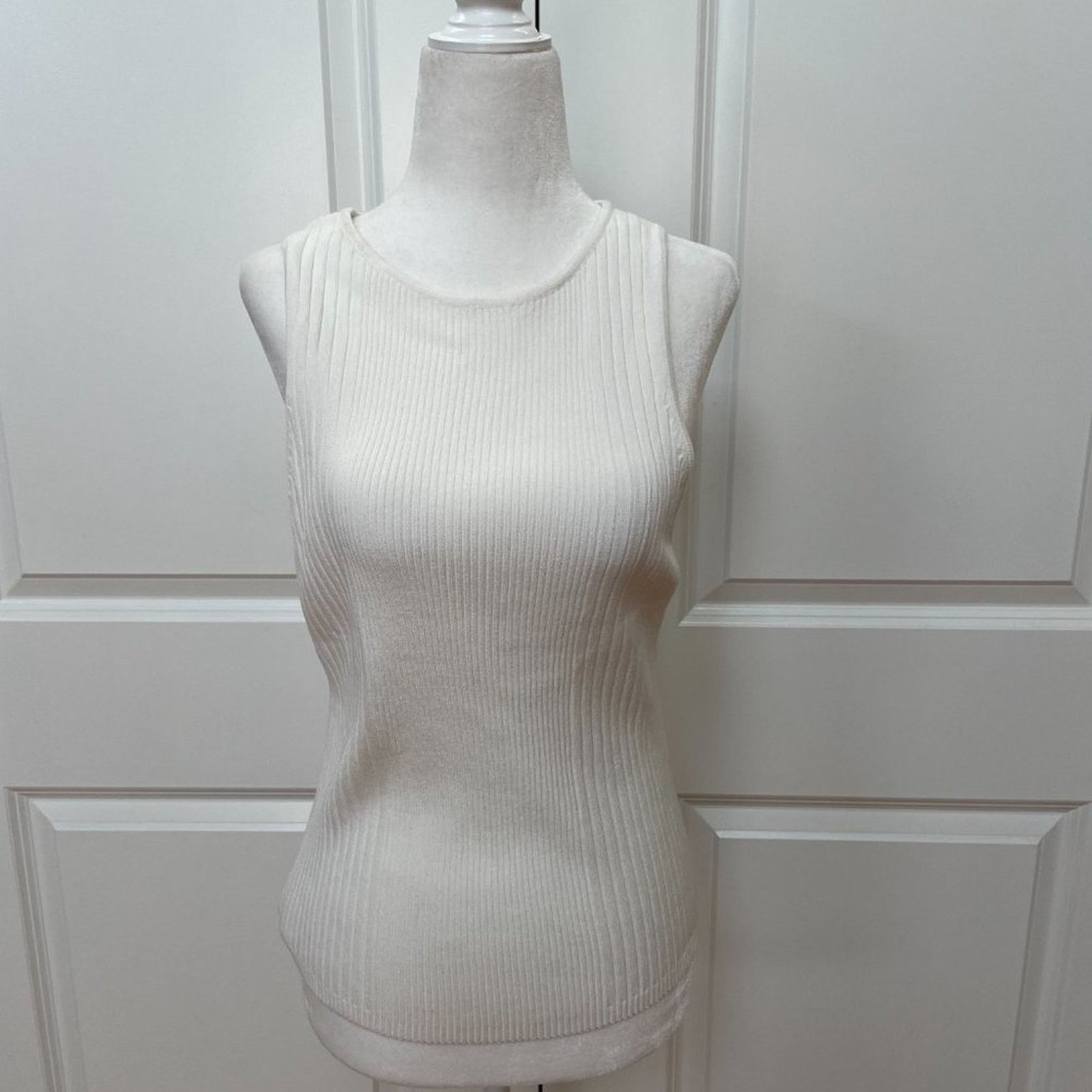 Frame Off White Ribbed Raceback Sweater from Frame Size XL / US 12-14 / IT 48-50 - 1 Thumbnail