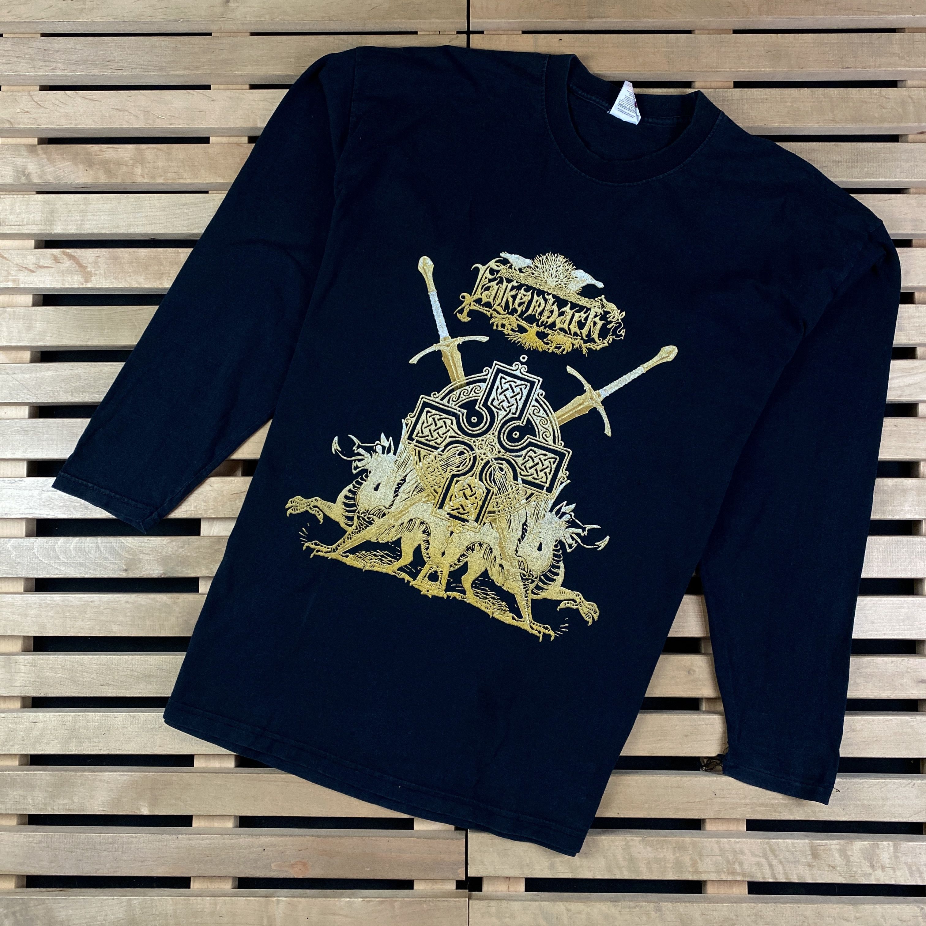 Band Tees × Vintage Mens Long Sleebe T Shirt Falkenbach Vintage Size XL Size US XL / EU 56 / 4 - 1 Thumbnail