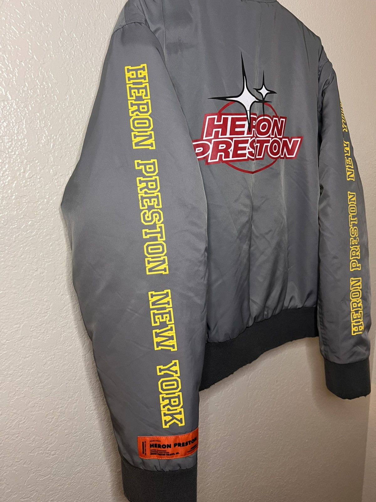 Heron Preston Heron Preston HP Sponsor Nylon Varsity Jacket Size Large Size US L / EU 52-54 / 3 - 3 Thumbnail
