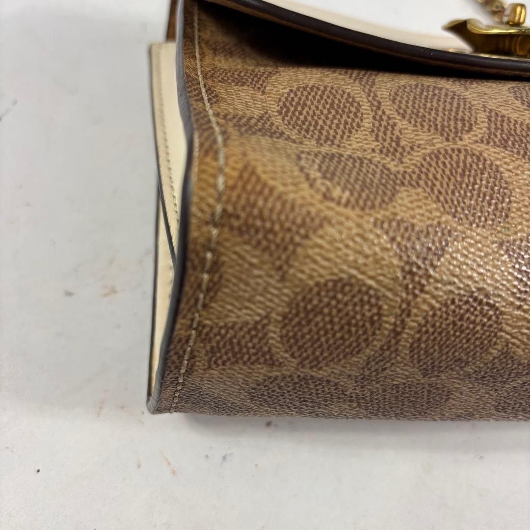 Coach Coach Parker 18 Colorblock Signature Canvas Chain Bag Size ONE SIZE - 10 Thumbnail