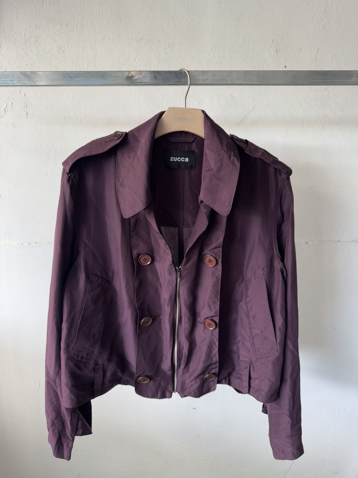 Issey Miyake 2000s Zucca Cropped Zipper Nylon Sample Jacket Size M / US 6-8 / IT 42-44 - 1 Thumbnail