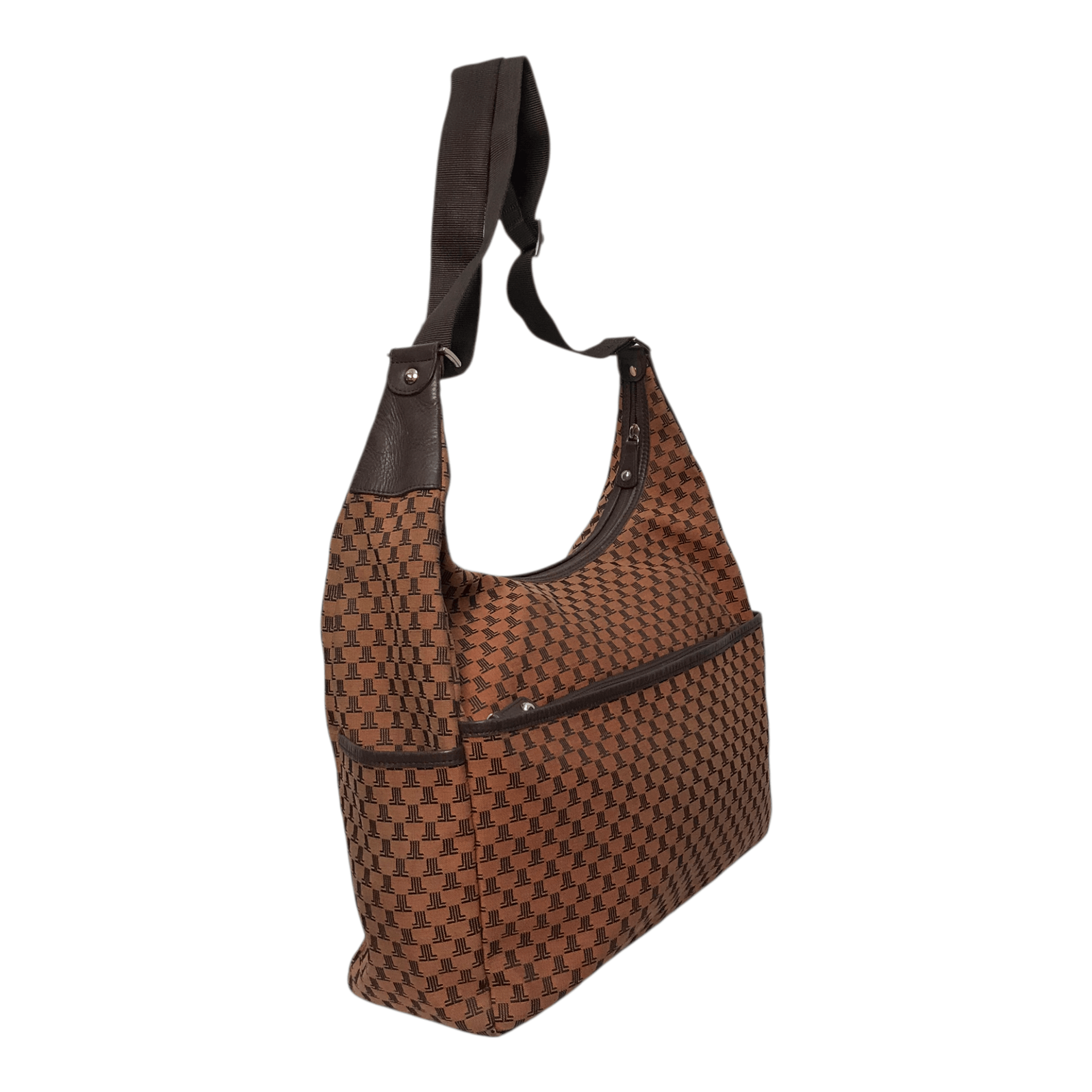 Lanvin Lanvin Monogram Hobo Canvas Sling Bag Size ONE SIZE - 4 Thumbnail