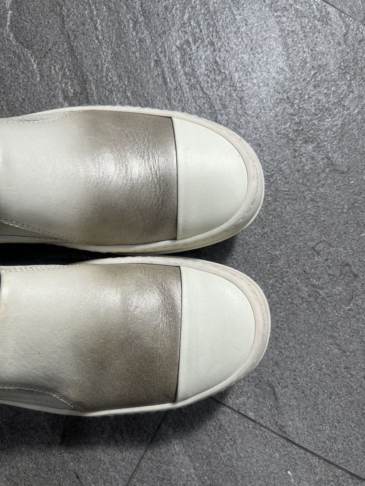 Rick Owens Rick Owens Cap Toe Slip On Sneakers Gradients Milk EU36 Size US 6 / IT 36 - 8 Thumbnail