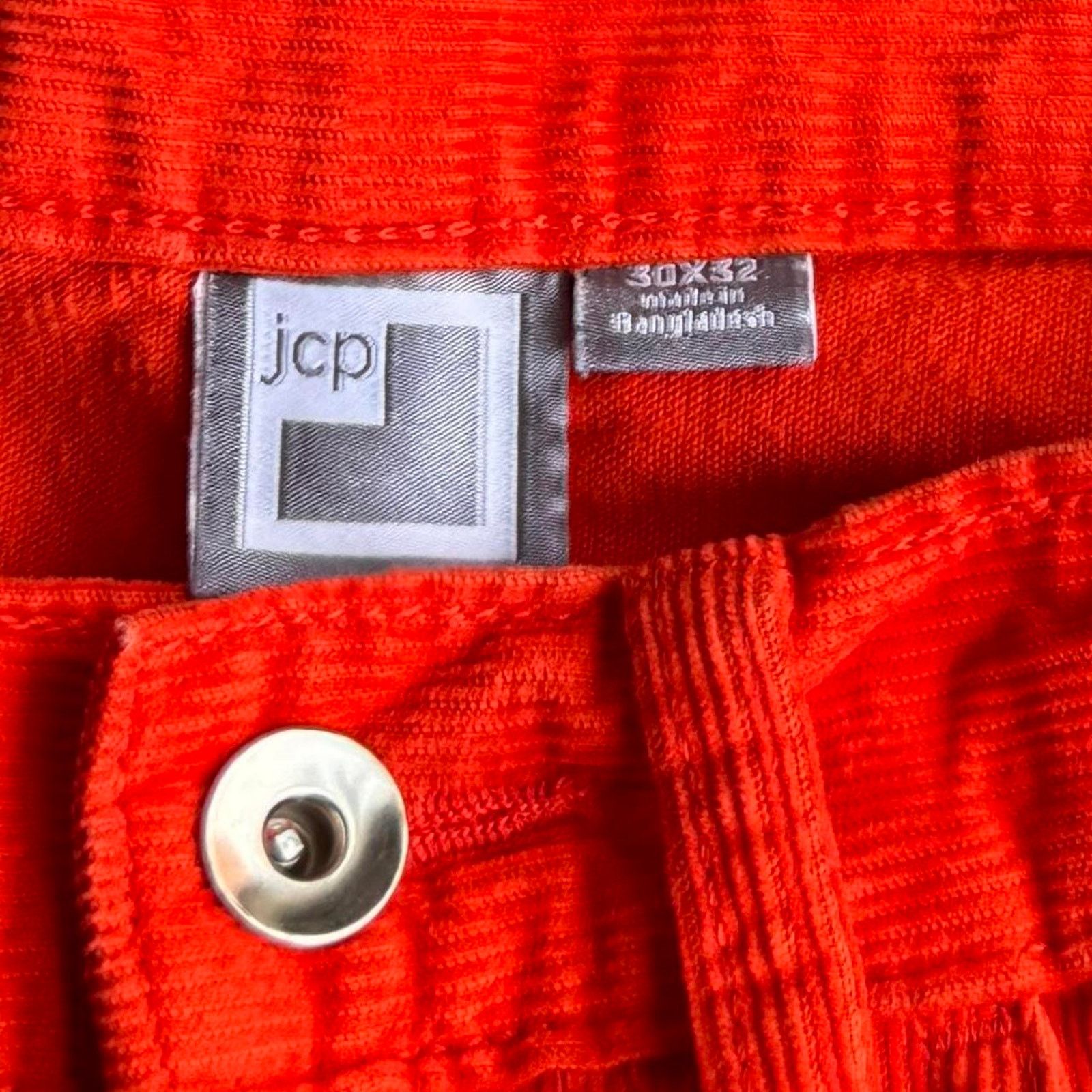 Vintage Vintage Y2K Orange Corduroy Essential Skater Dress Pants Size US 30 / EU 46 - 3 Thumbnail