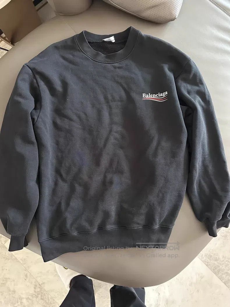 Balenciaga Balenciaga Black Coke Sweatshirt Size US M / EU 48-50 / 2 - 1 Thumbnail