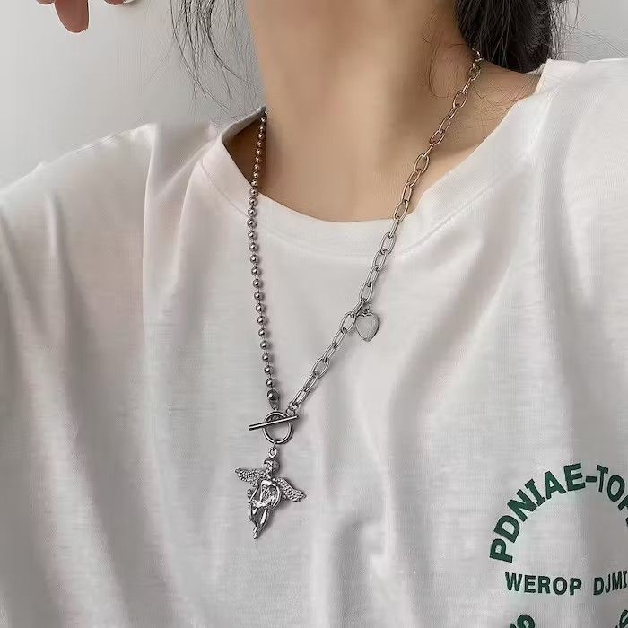 Jewelry × Vintage Angel Pendant Necklace Size ONE SIZE - 2 Thumbnail