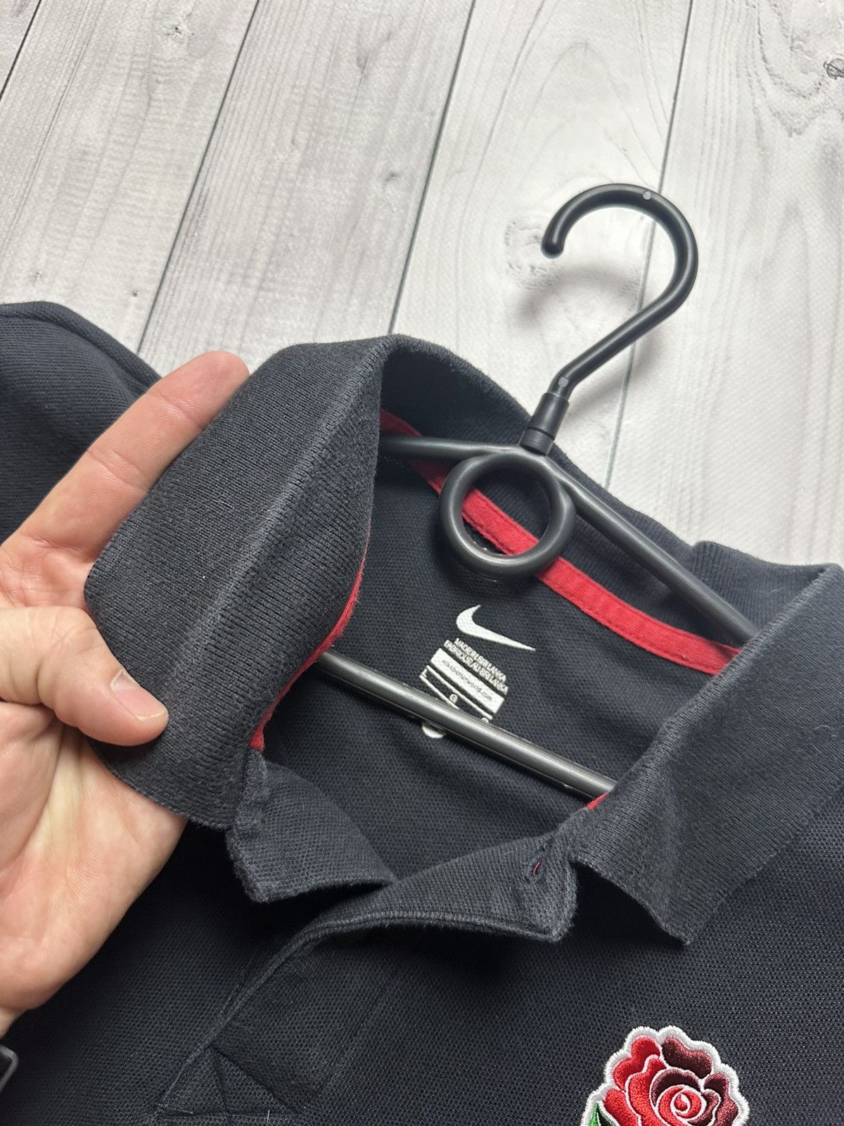 Nike × Vintage Vintage Nike England Rugby polo black size L Size US L / EU 52-54 / 3 - 8 Thumbnail