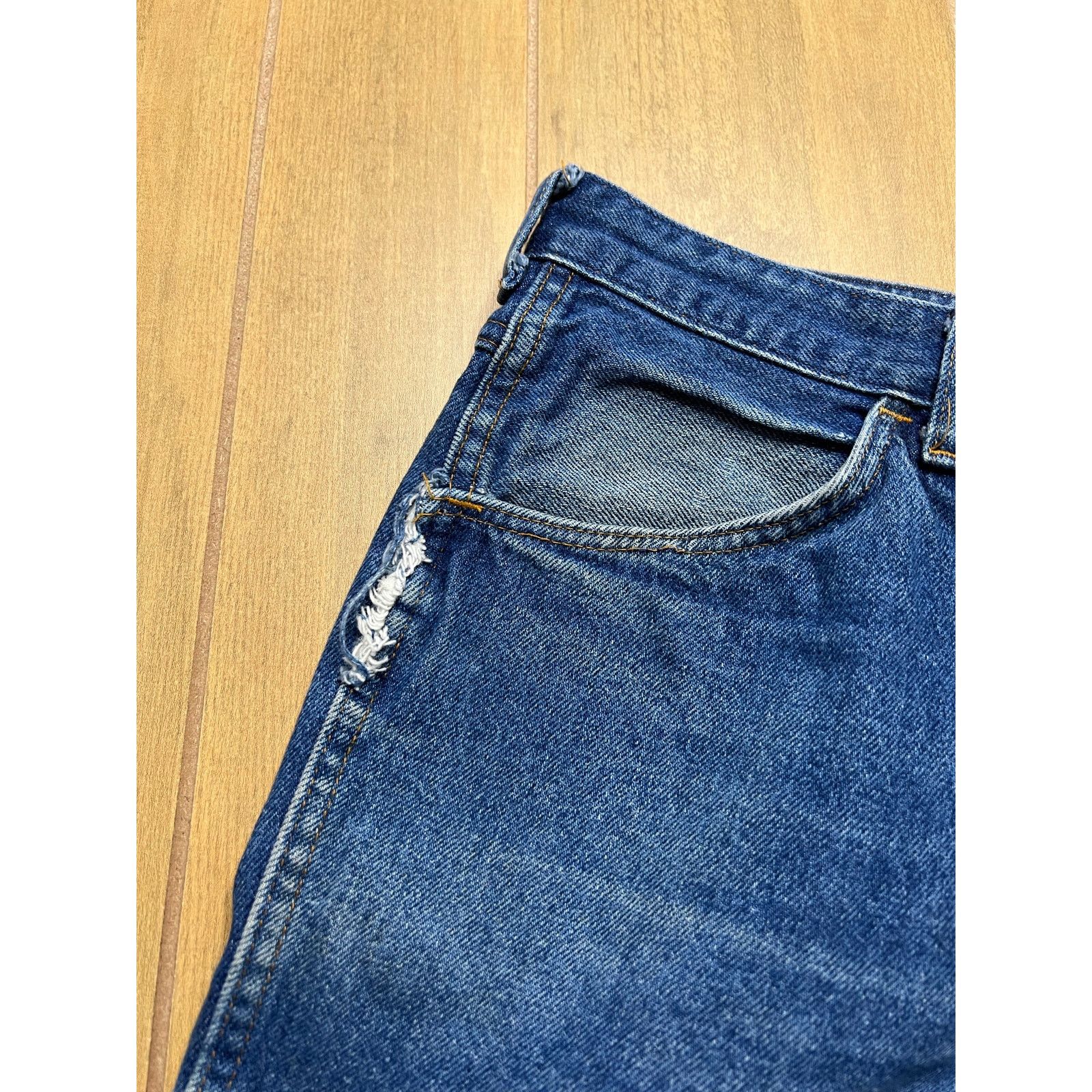 Vintage Vintage 70s 80s Blue Denim Jeans Talon Zipper USA 36x32 Size US 36 / EU 52 - 10 Thumbnail