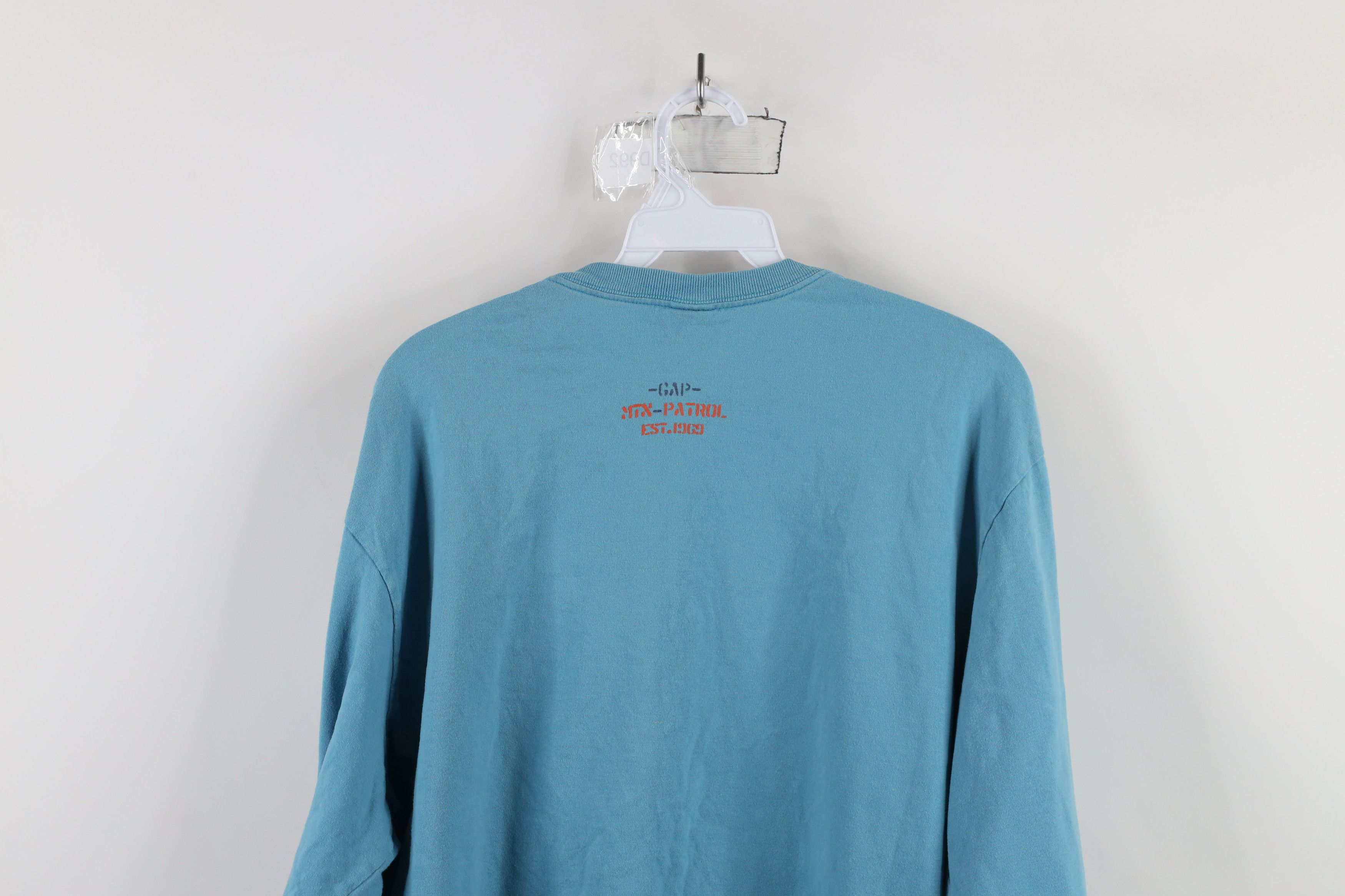 Gap × Vintage Vintage 90s Gap Spell Ski Patrol Long Sleeve T-Shirt Blue Size US M / EU 48-50 / 2 - 12 Thumbnail