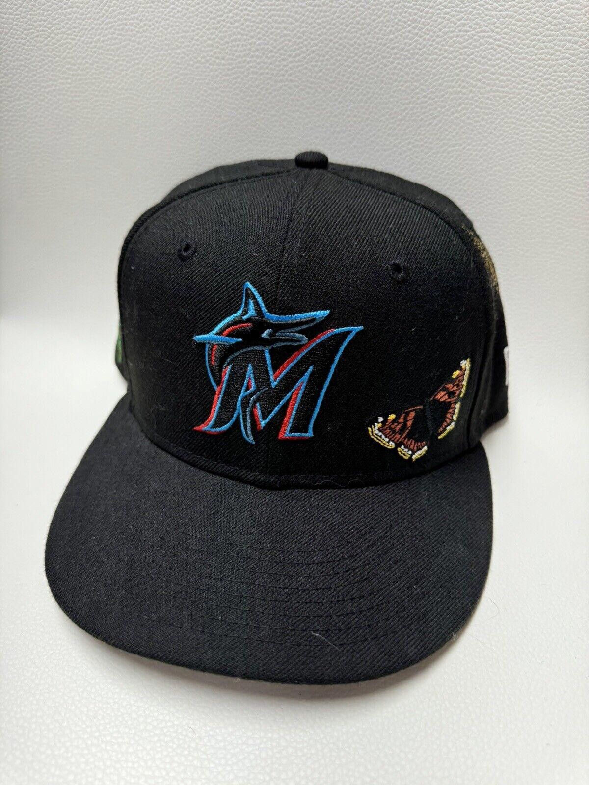 New Era MLB New Era Miami Marlins Fitted Hat Size ONE SIZE - 2 Thumbnail