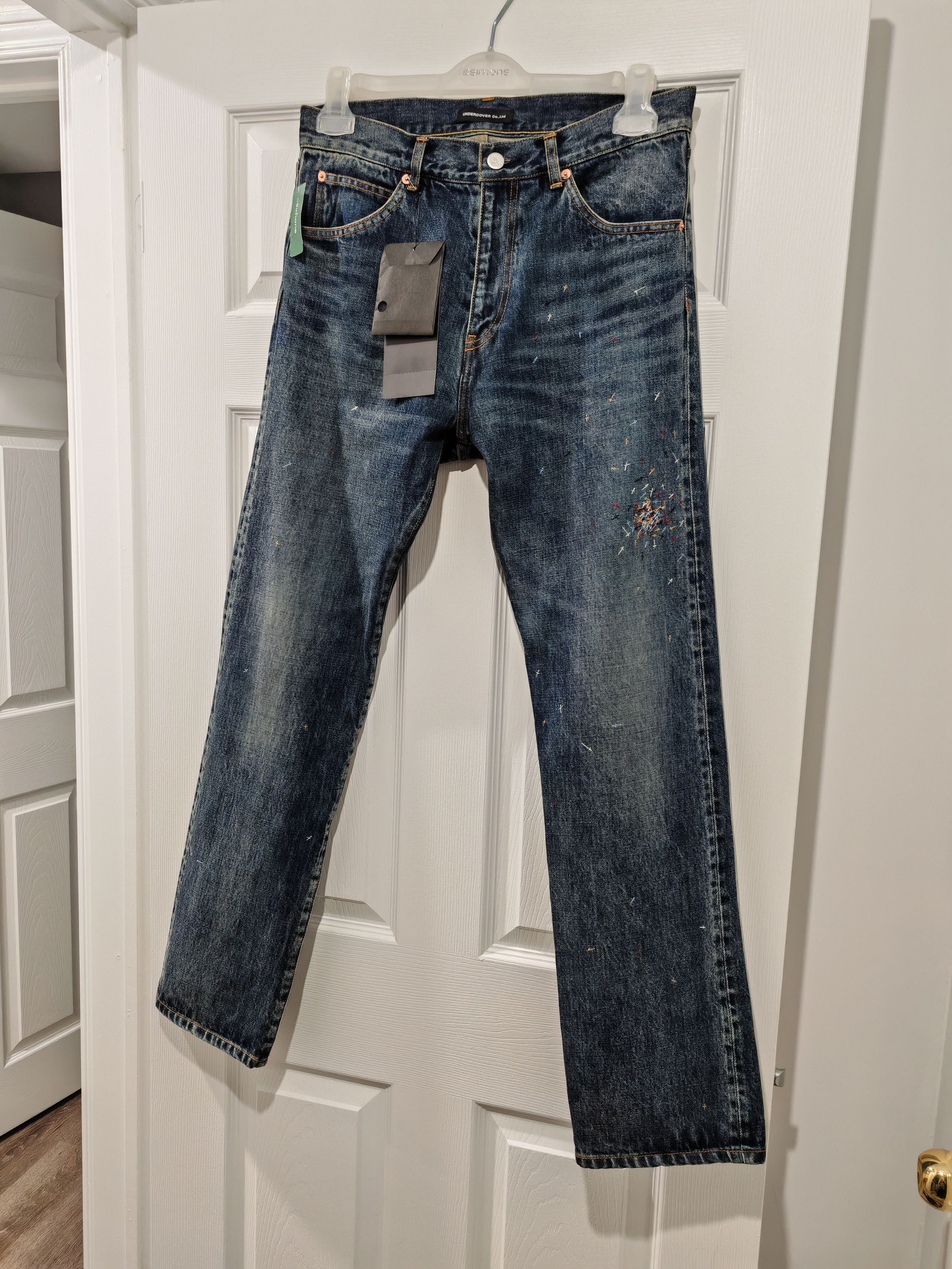 Undercover Embroidered Crosses Painter Jeans - UNISEX Size US 32 / EU 48 - 5 Thumbnail