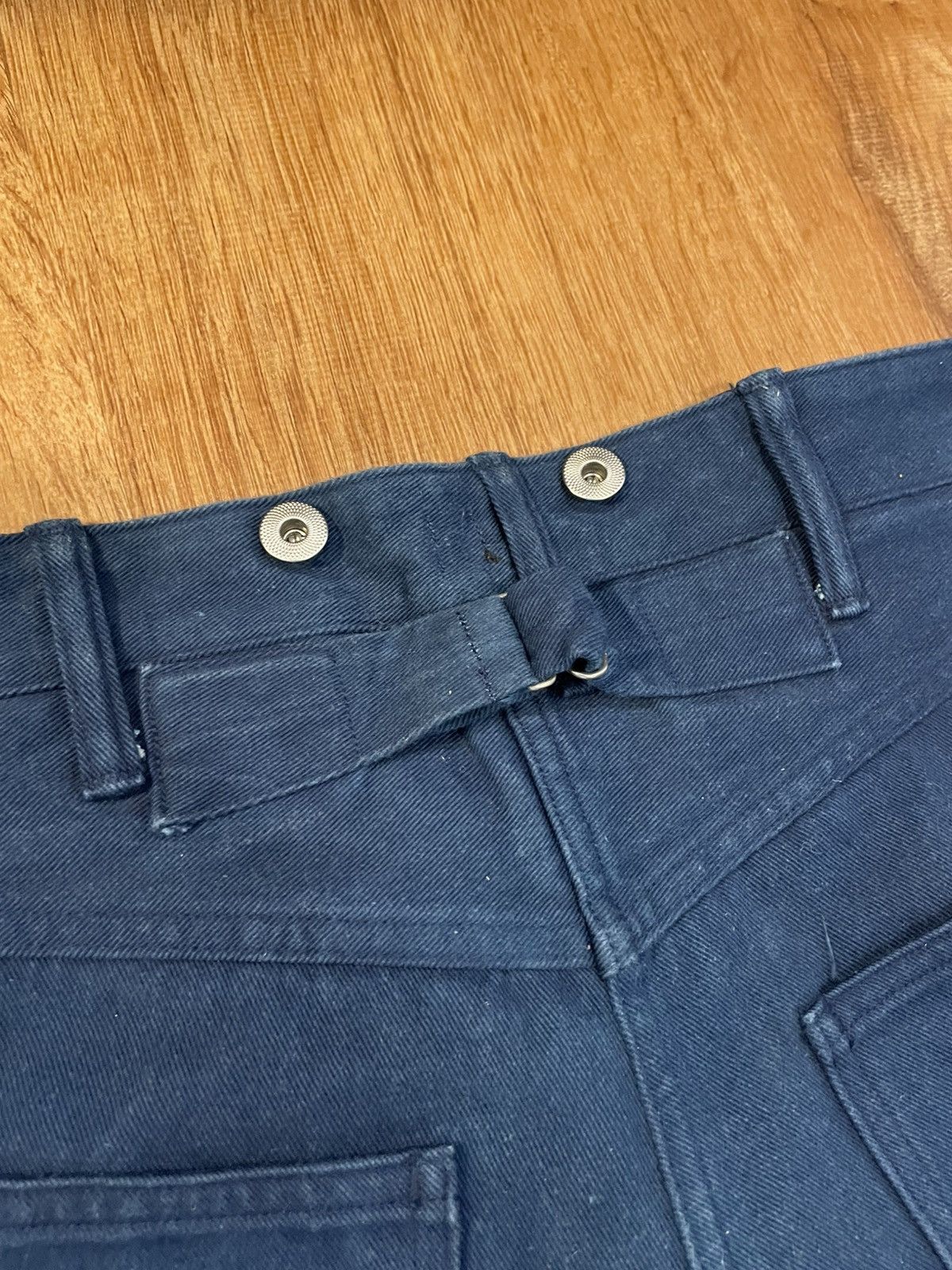 Taiga Takahashi Lot 209 Buckle-Backed Trousers in Indigo Size US 32 / EU 48 - 17 Thumbnail