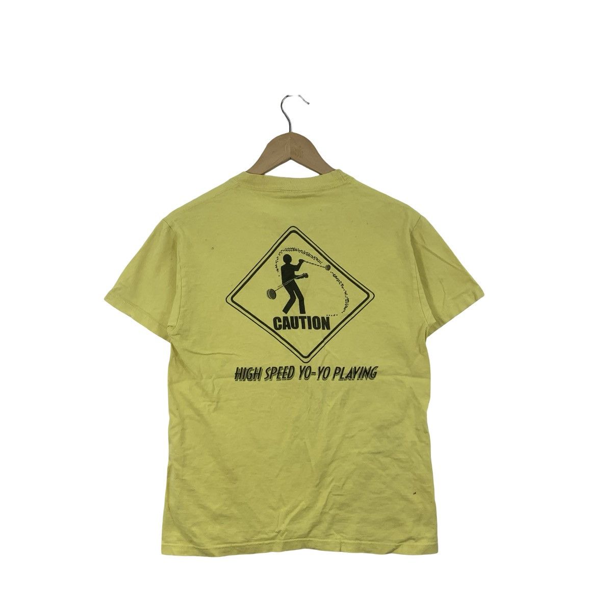 Vintage Vintage HIGH SPEED Yo-Yo Parody Warning Sign Tee Shirt Top Size US S / EU 44-46 / 1 - 6 Thumbnail