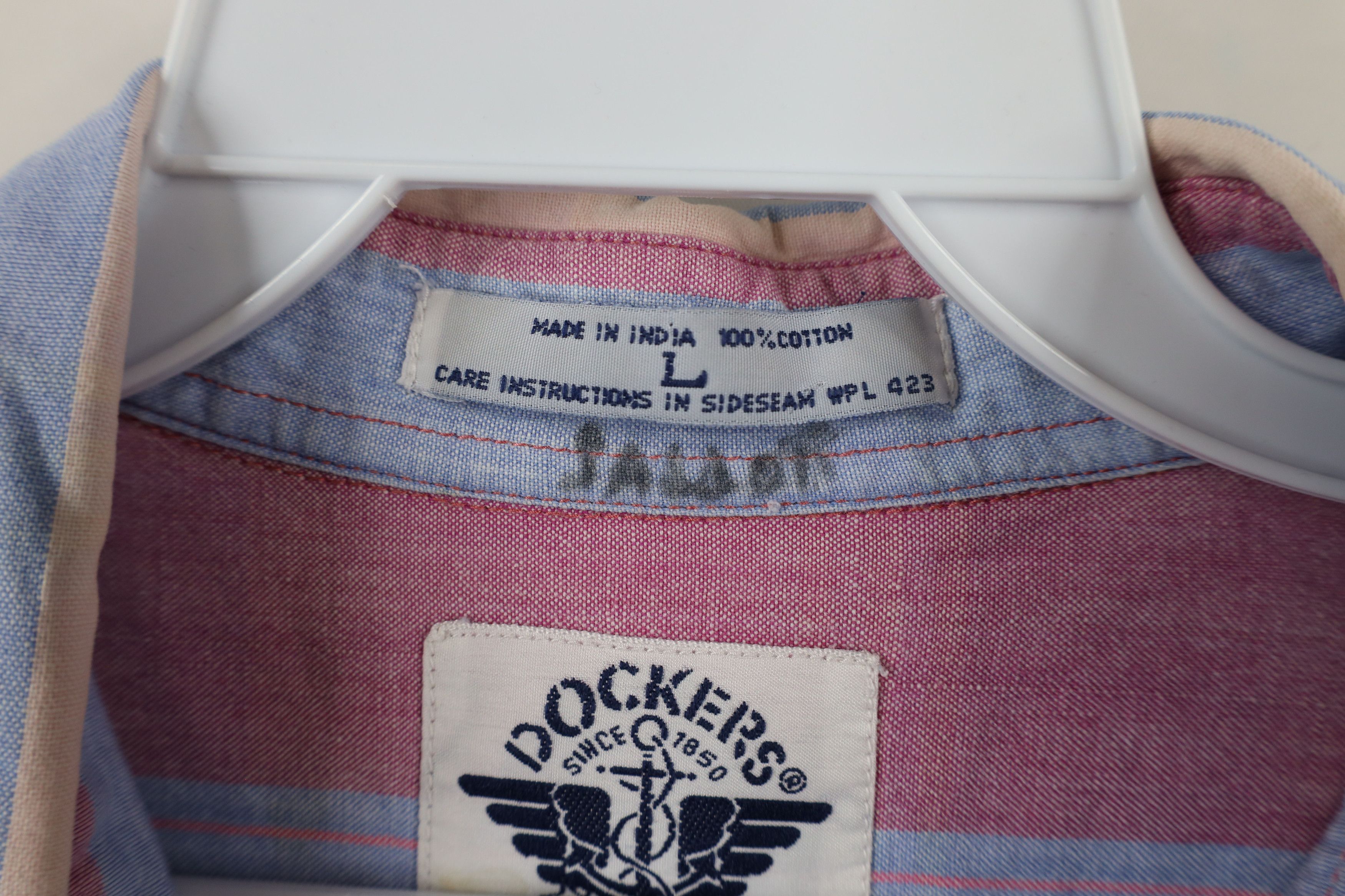 Vintage Vintage 90s Streetwear Pastel Striped Button Down Shirt Size US L / EU 52-54 / 3 - 7 Thumbnail
