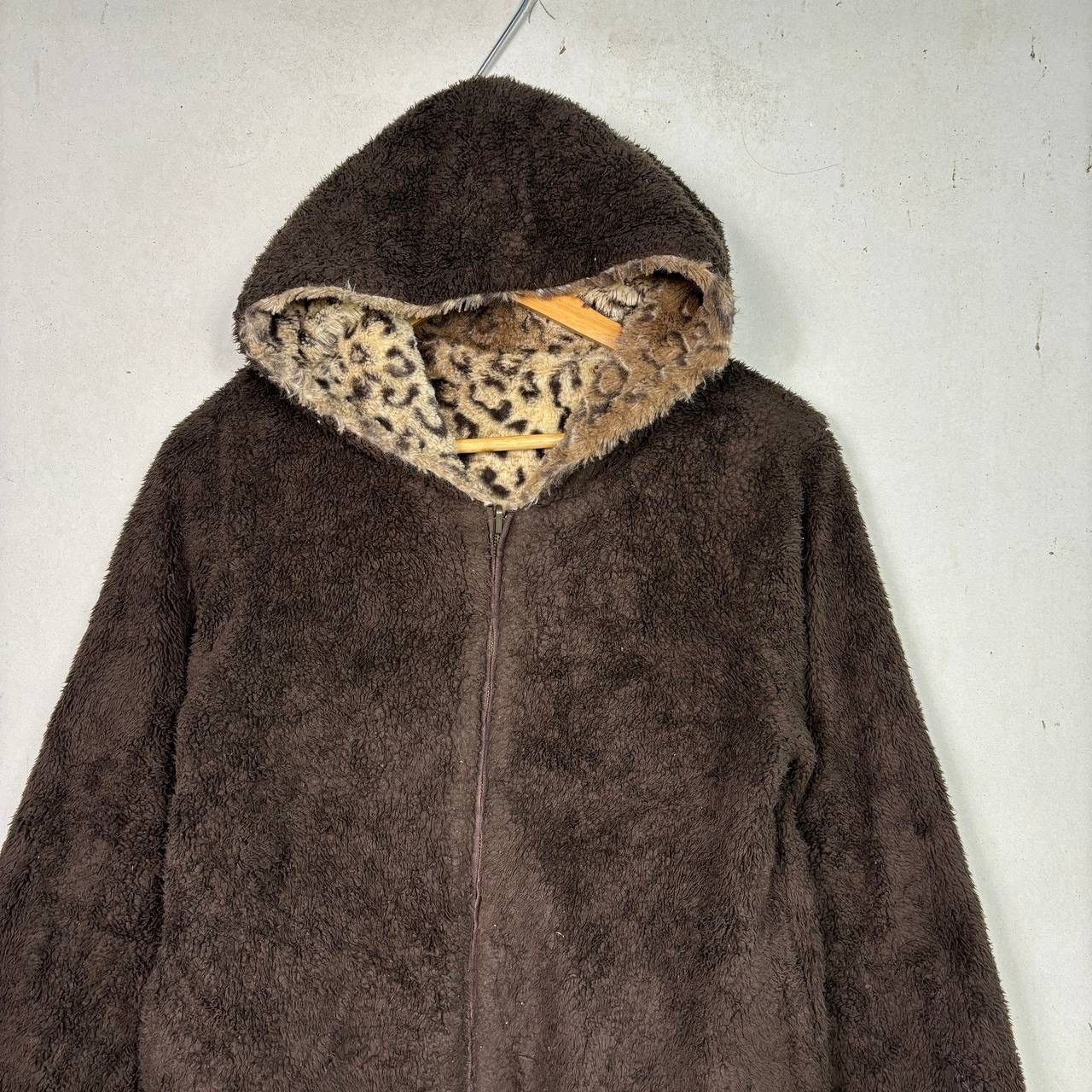 Beauty Beast Vintage Reversible Leopard Faux Fur Fleece Jacket Hoodie Size US M / EU 48-50 / 2 - 7 Thumbnail