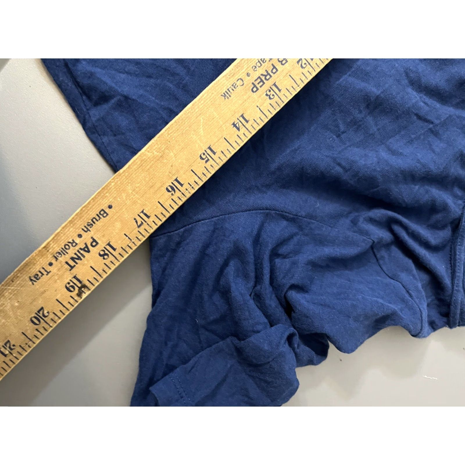 Talbots Talbots T Shirt Women Medium Blue Solid Short Sleeve Cotton Pullover Round Neck Size M / US 6-8 / IT 42-44 - 5 Thumbnail
