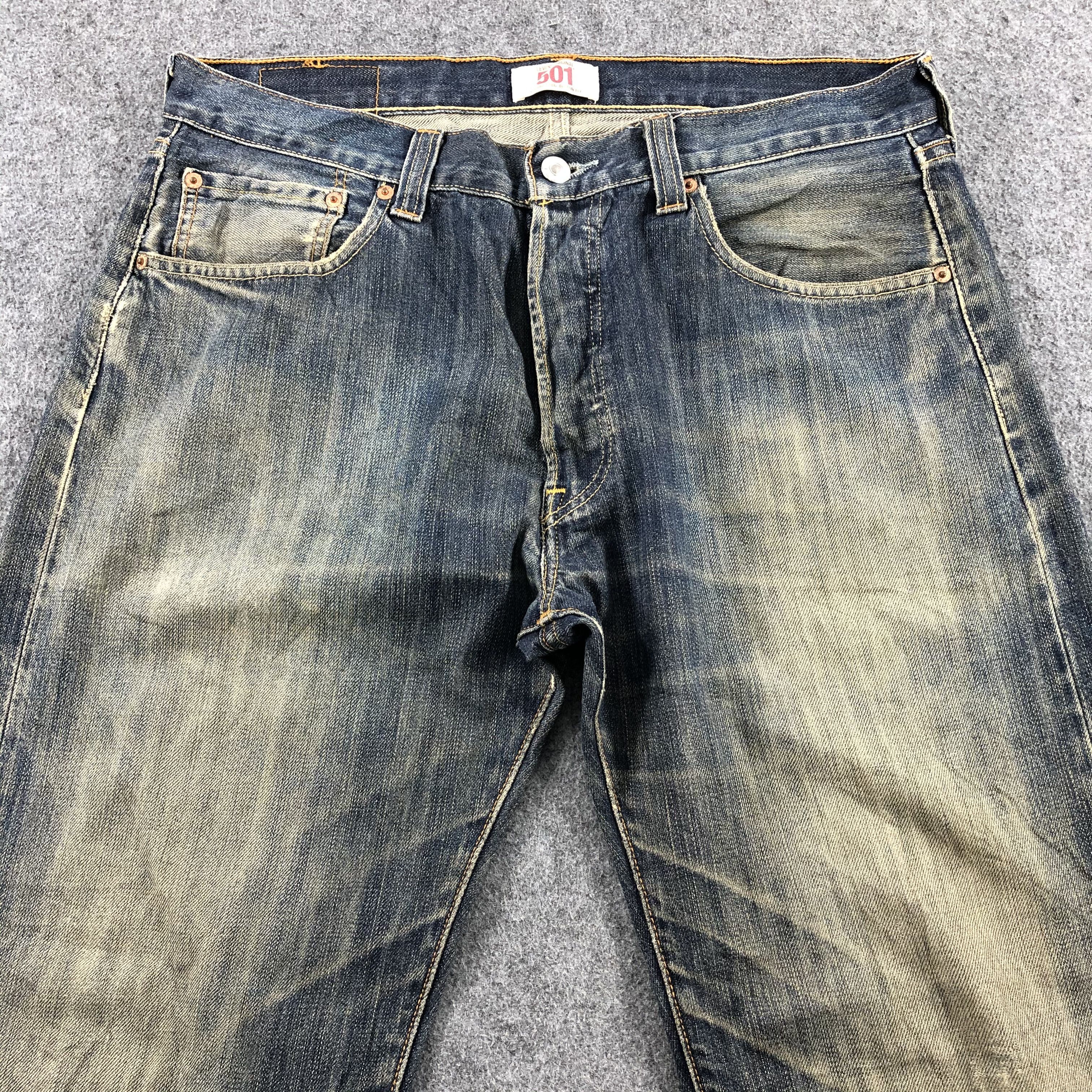 Levi's Vintage Rusty Mud Wash Levis 501 Jeans-JM1978 Size US 35 - 3 Thumbnail