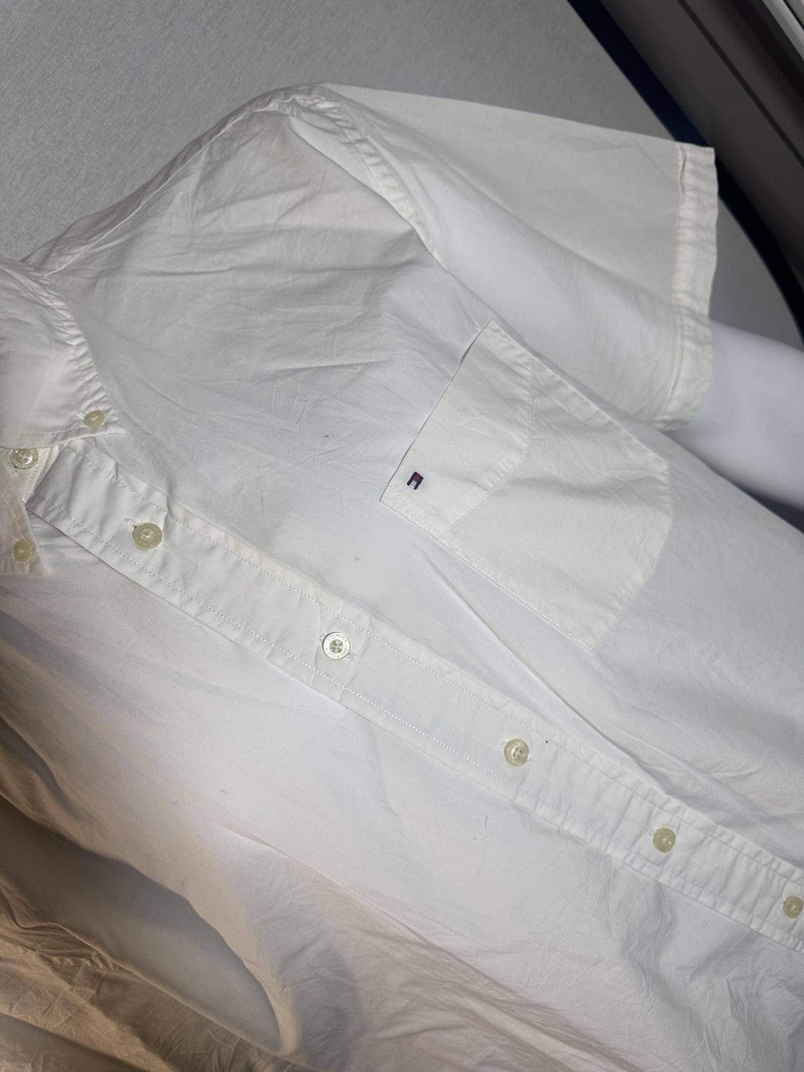 Tommy Hilfiger Tommy Hilfiger Short Sleeve Shirt - Classic White XL Size US XL / EU 56 / 4 - 3 Thumbnail