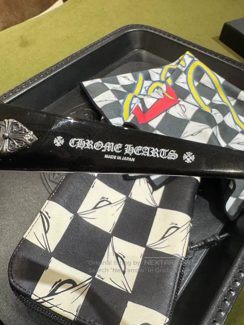 Chrome Hearts CHROME HEARTS Size OS Racing checkered sunglasses glasses Size ONE SIZE - 5 Thumbnail