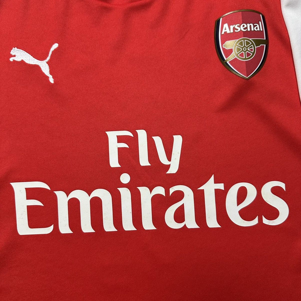 Puma ARSENAL PUMA 2014/2015 FOOTBALL SOCCER HOME JERSEY #11 OZIL Size US XL / EU 56 / 4 - 5 Thumbnail