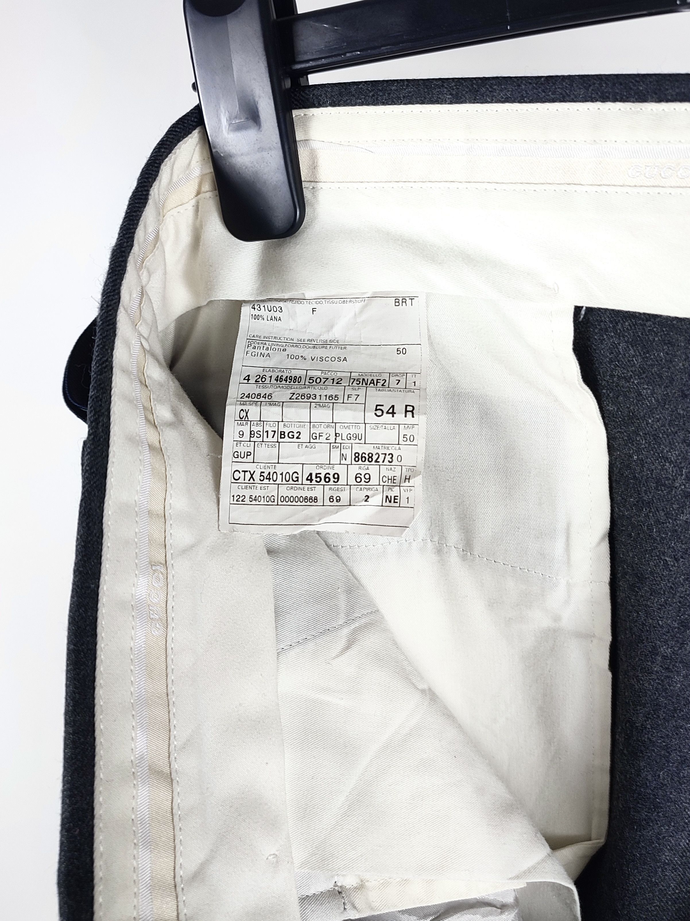 Gucci 00s Archive Gucci Tom Ford Slim Fit Wool Trousers Size 52R - 15 Thumbnail