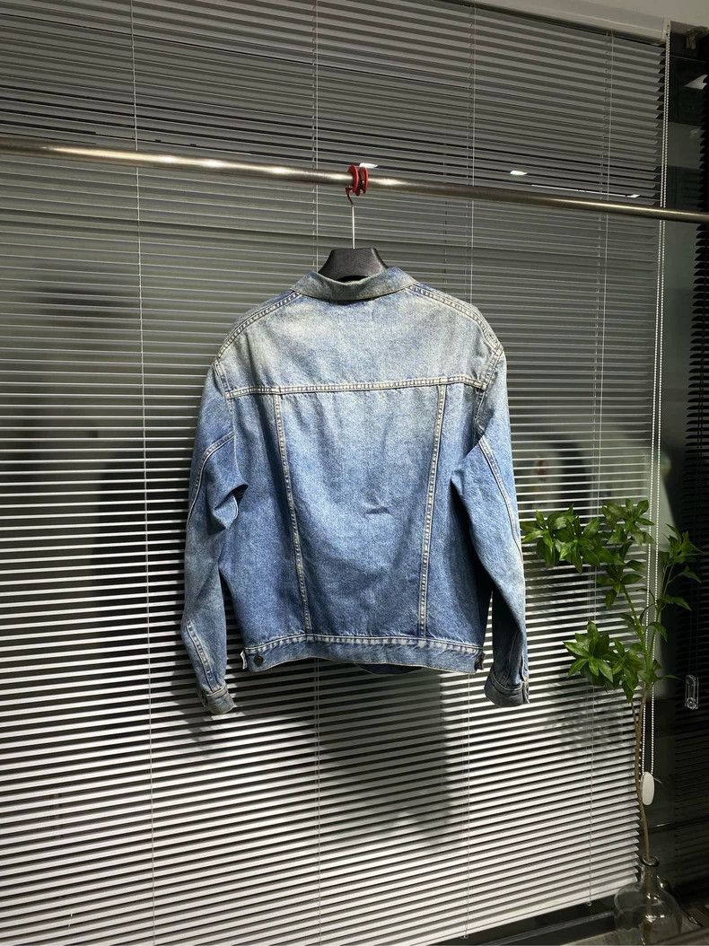 Balenciaga Balenciaga Denim jacket with embroidered logo Size US S / EU 44-46 / 1 - 2 Thumbnail