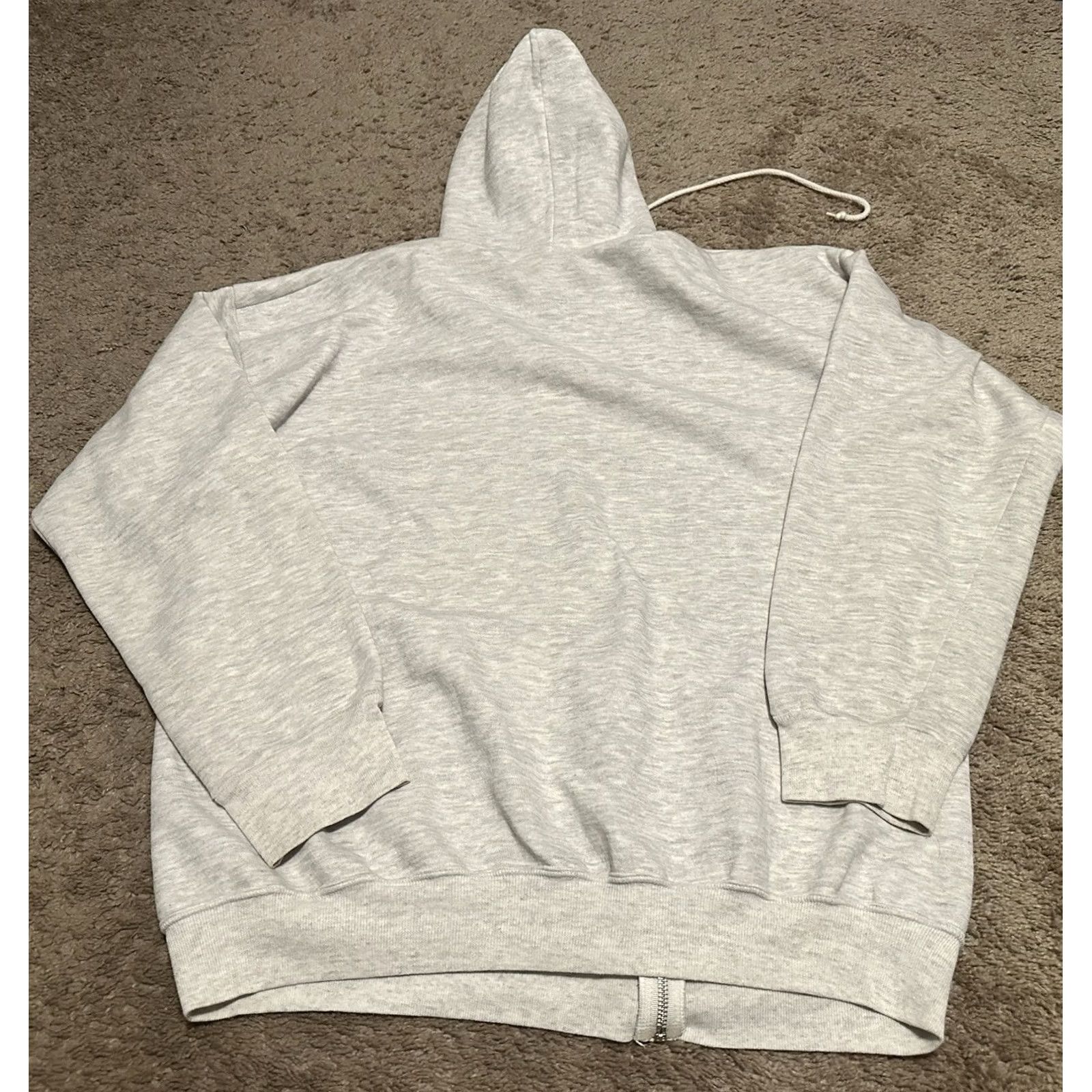 Wrangler VINTAGE Wrangler Hoodie Mens 2XL Gray Full Zip Logo Zipper 80s 90s Retro Grunge Street Style Full Zip Pockets Size US XXL / EU 58 / 5 - 5 Thumbnail