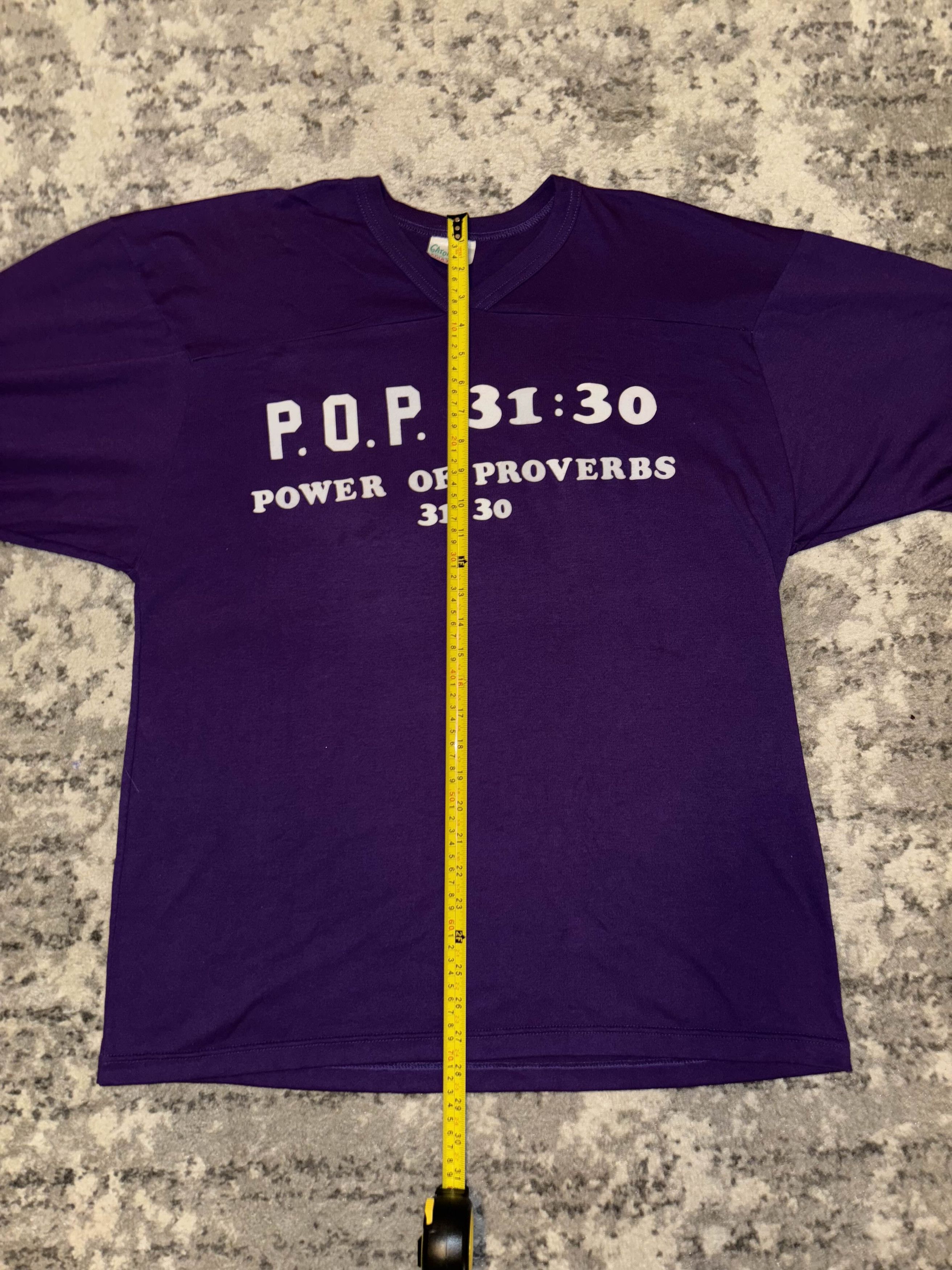 Vintage Vintage 90s Bible Quote Athletic Shirt Size US XL / EU 56 / 4 - 5 Thumbnail