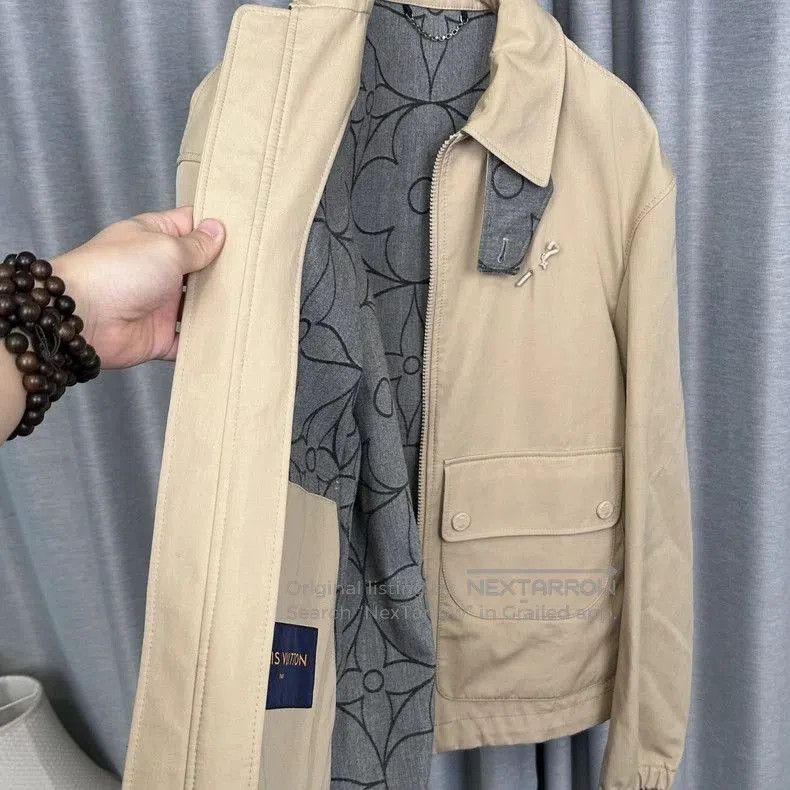 Louis Vuitton Louis Vuitton Beige Zip Jacket. Size US L / EU 52-54 / 3 - 2 Thumbnail