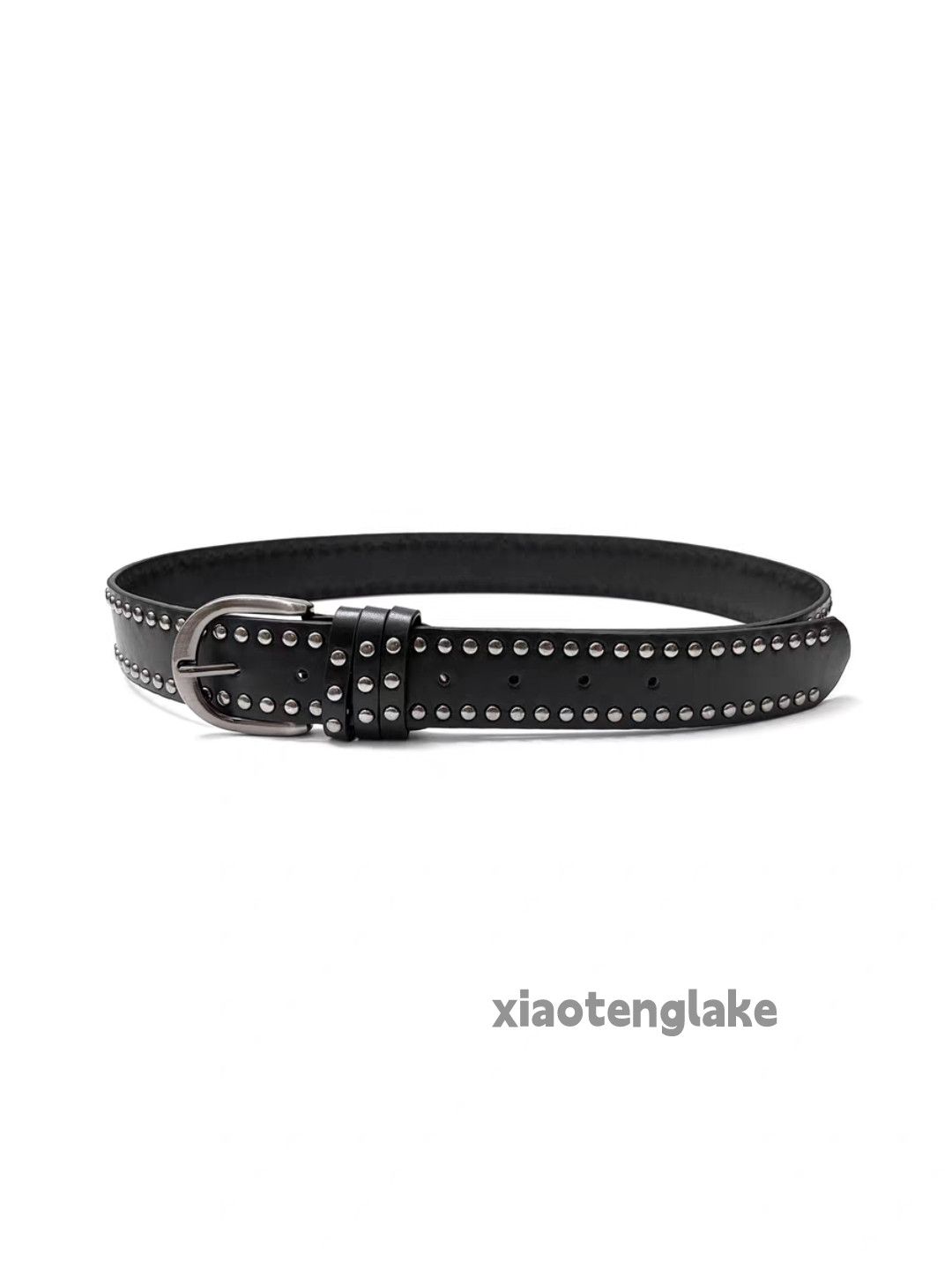 Vintage Unisex utility punk yuppie studded rivet punk belt Size ONE SIZE - 1 Thumbnail