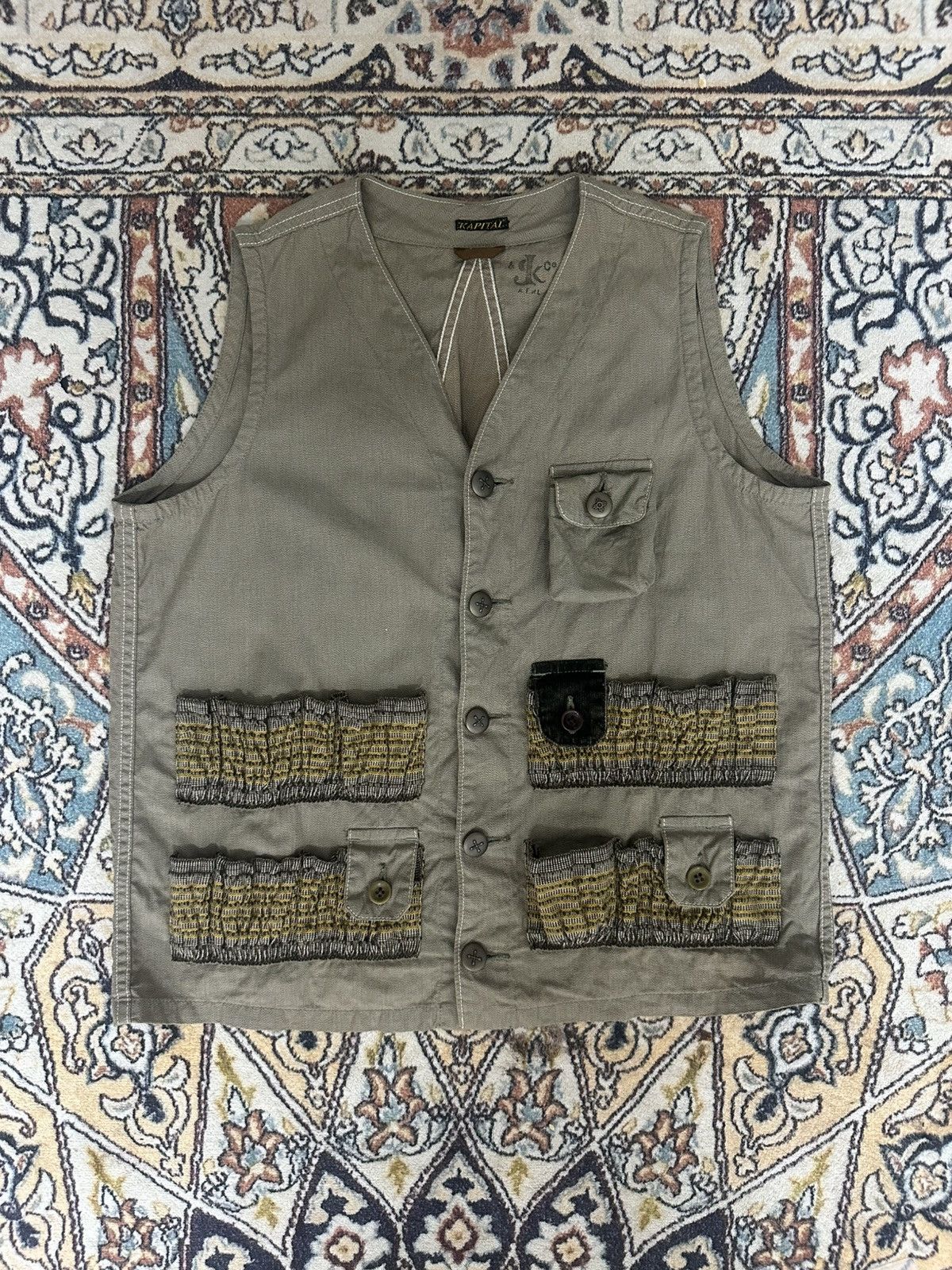 Kapital Kapital Hunting Vest Button Up Raffle Pocket Size US M / EU 48-50 / 2 - 1 Thumbnail