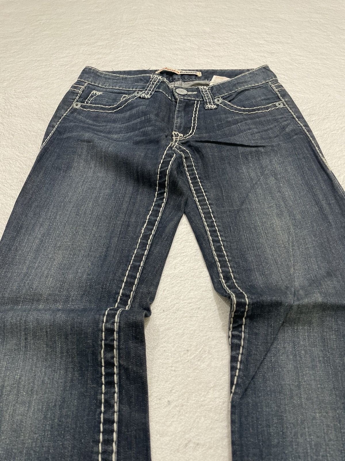 If Six Was Nine 2000s Buckaro Denim Stonewash Size US 27 - 2 Thumbnail