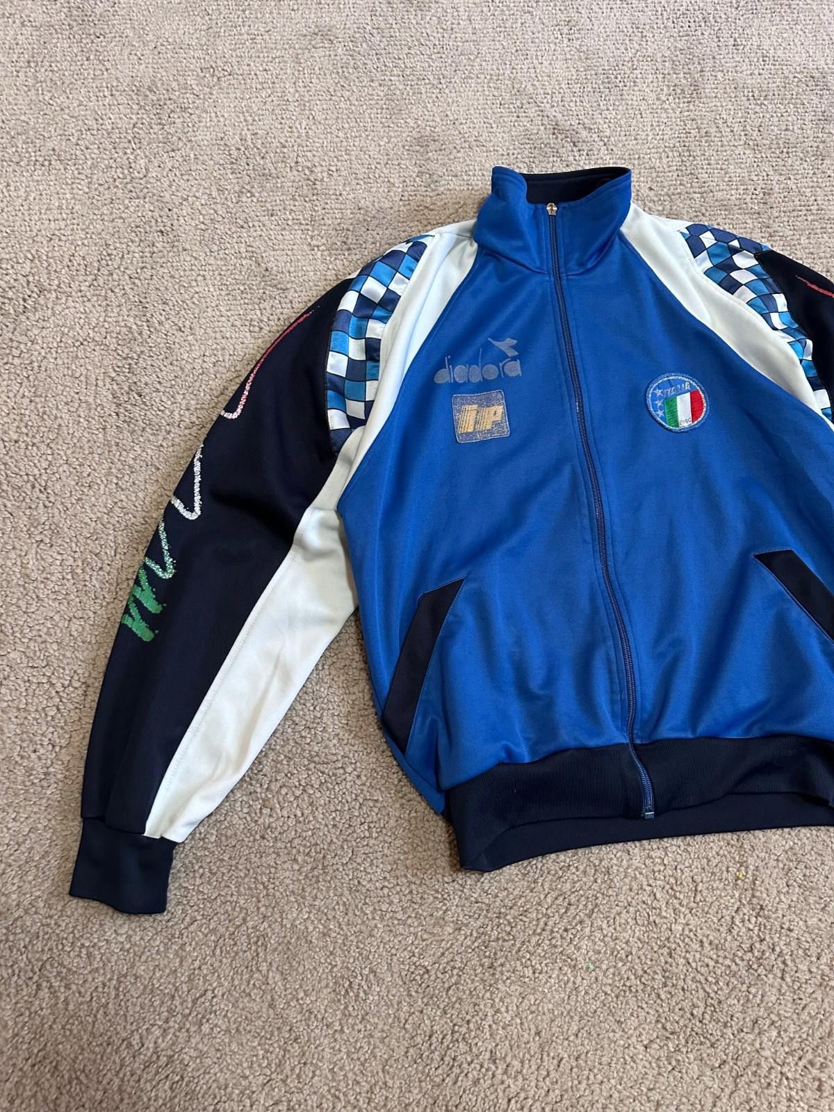 Diadora Italy 90/92 National Team Diadora Track Jacket 90s Football Size US L / EU 52-54 / 3 - 2 Thumbnail